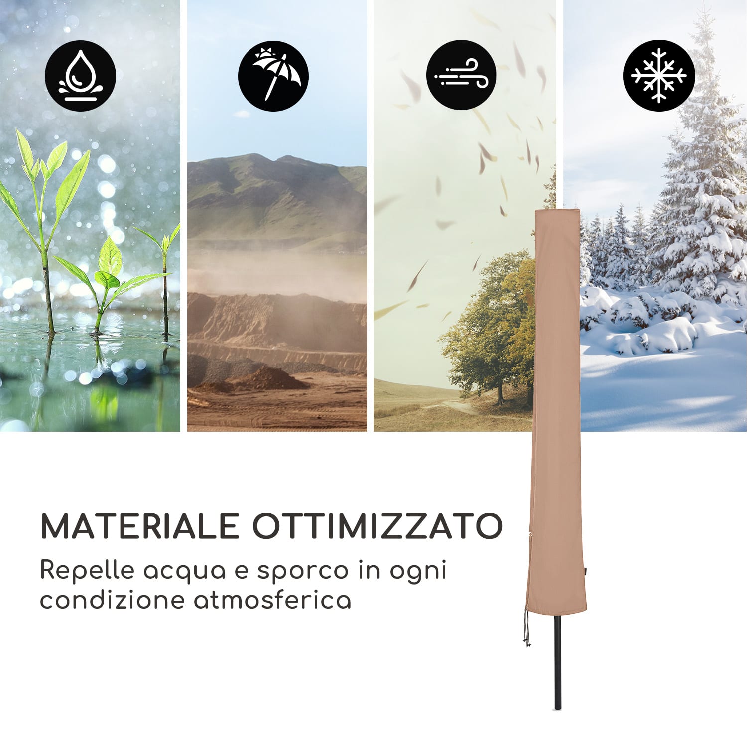 Shield Premium copertura protettiva per ombrelloni fino a Ø 300 cm resistente ai raggi UV 