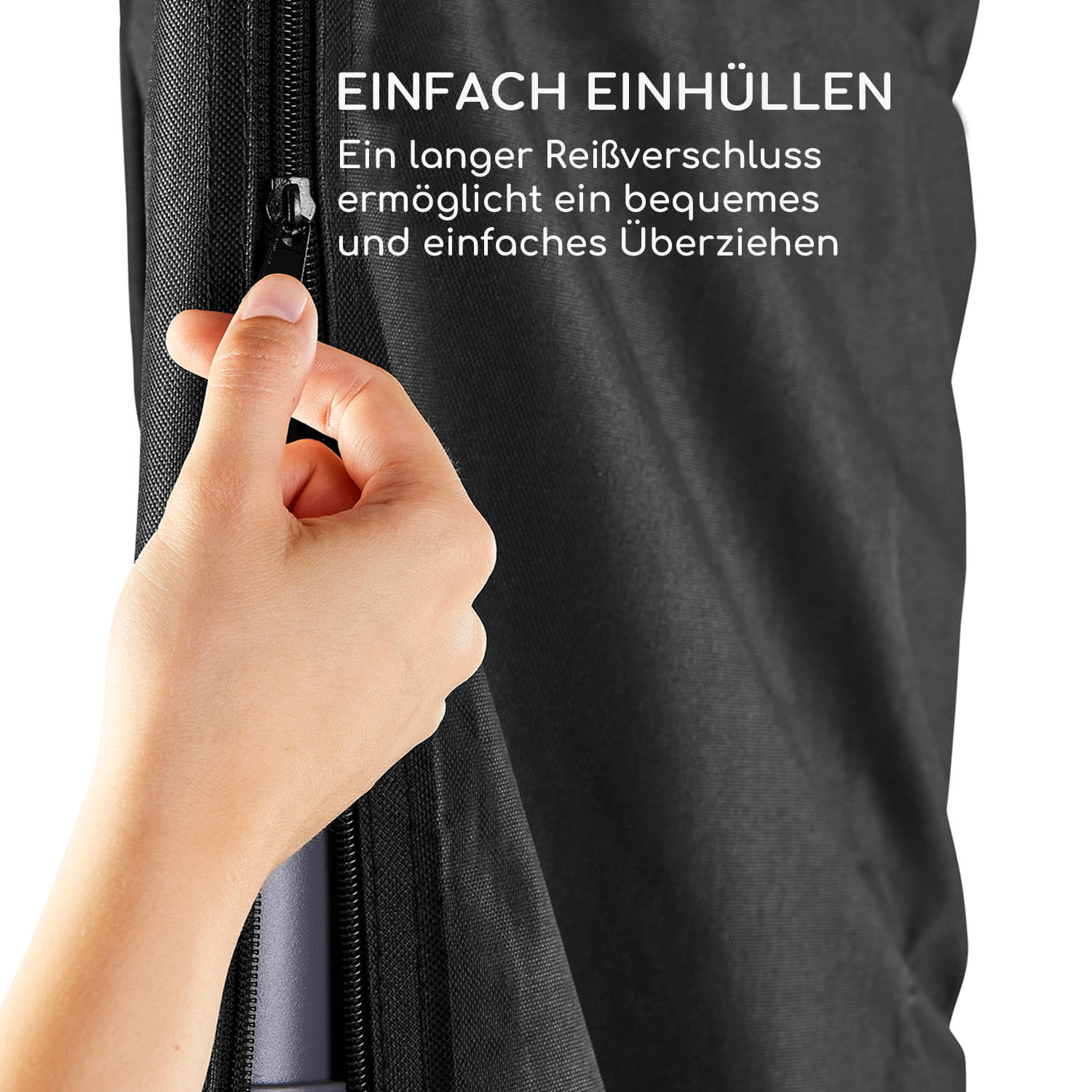 Shield Cantilever Schutzhülle für Ampelschirm Ø 200-400cm UV-beständig Cantilever | Schwarz