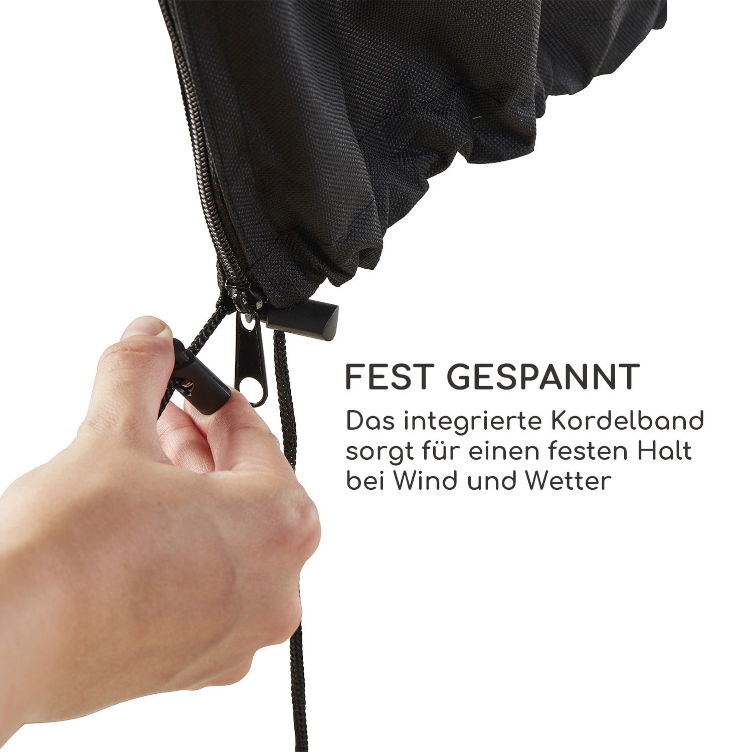 Shield Cantilever Schutzhülle für Ampelschirm Ø 200-400cm UV-beständig Cantilever | Schwarz