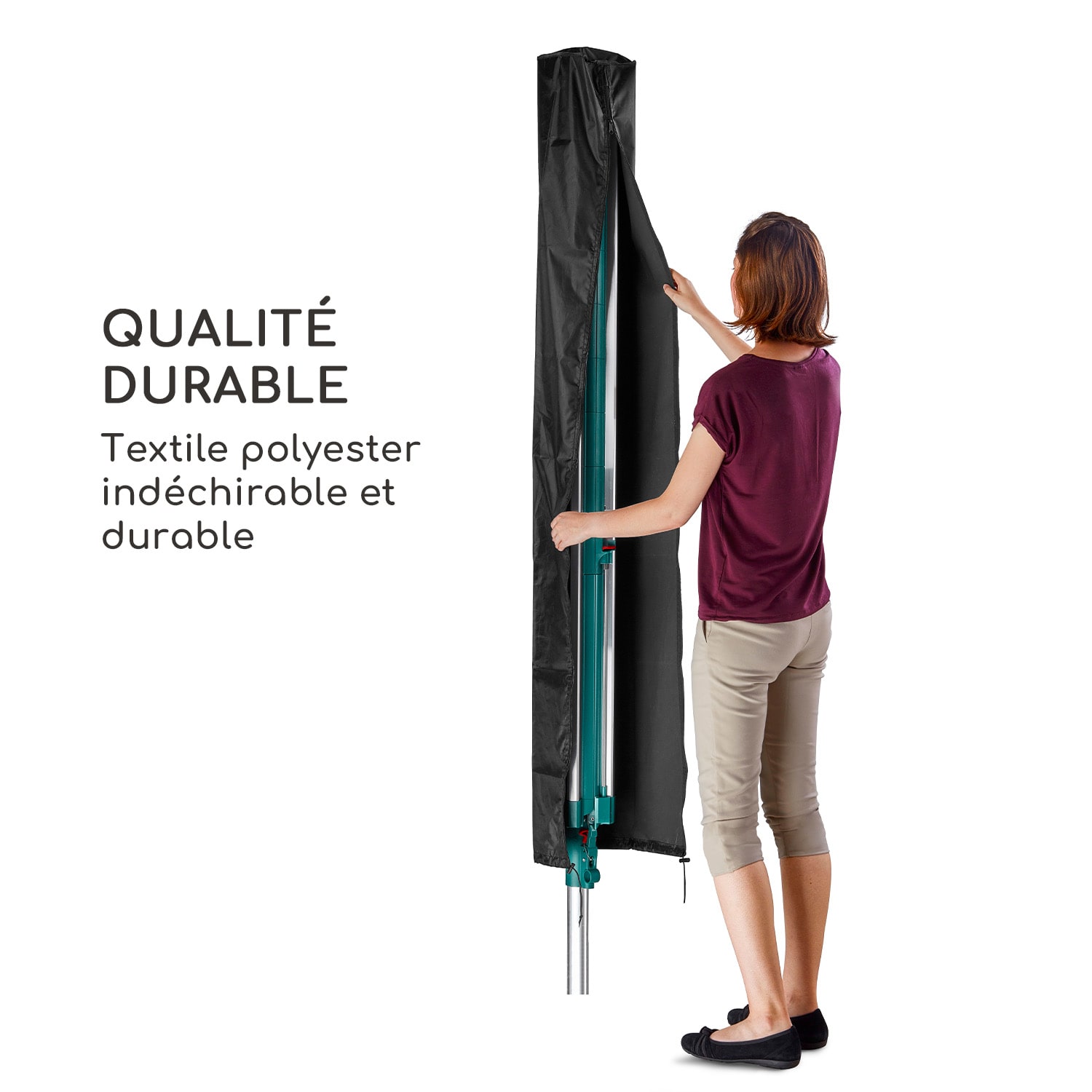 Shield droogrek beschermhoes droogmolen waterafstotend UV-bestendig Drying Rack | Zwart