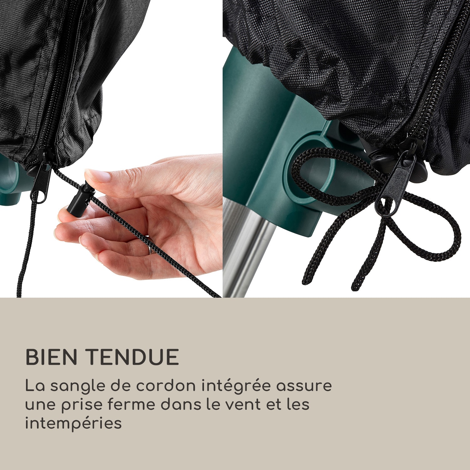 Shield droogrek beschermhoes droogmolen waterafstotend UV-bestendig Drying Rack | Zwart