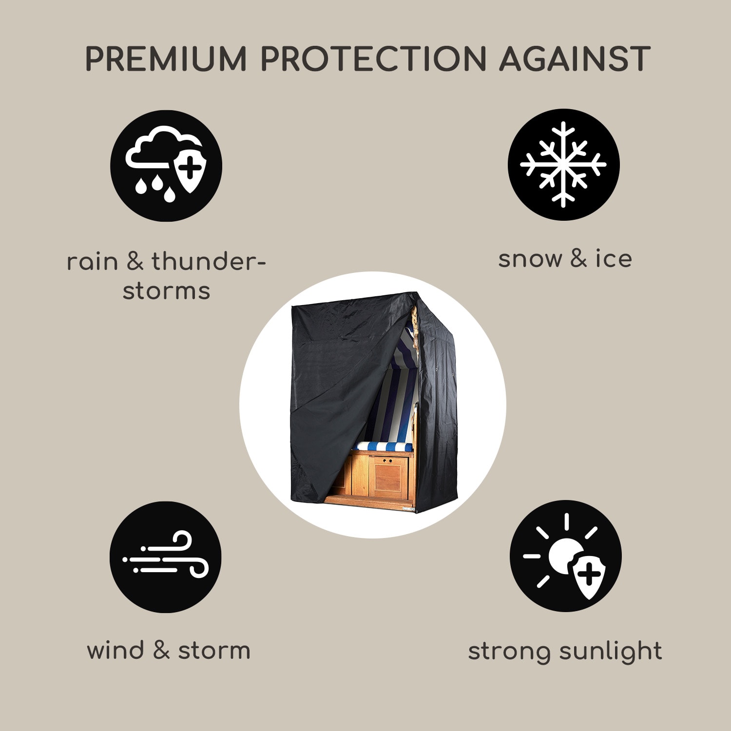 Grandeur, védőhuzat, extra vízálló, UV-ellenálló, poliészter 