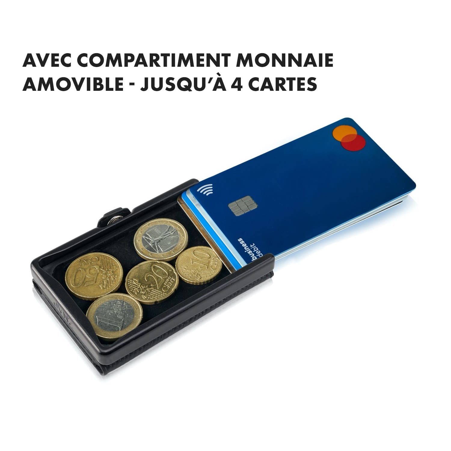 ZNAP Slim Wallet 8 pasjes muntvak 8,9 x 1,5 x 6,3 cm (BxHxD)  RFID bescherming korrelig | Zacht Roze