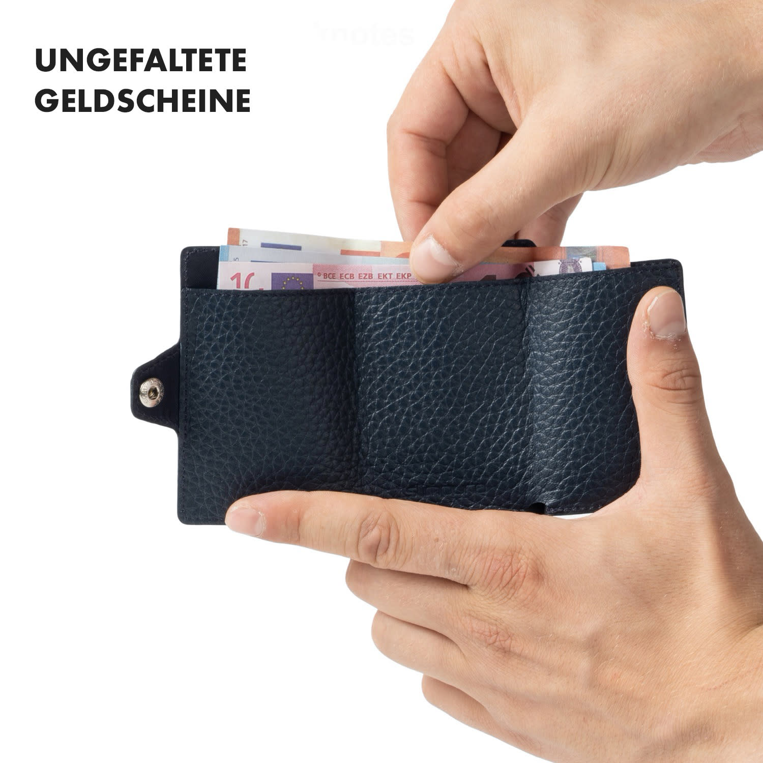ZNAP Slim Wallet 8 Cartes pochette à monnaie 8,9 x 1,5 x 6,3 cm (LxHxP)  Protection RFID 