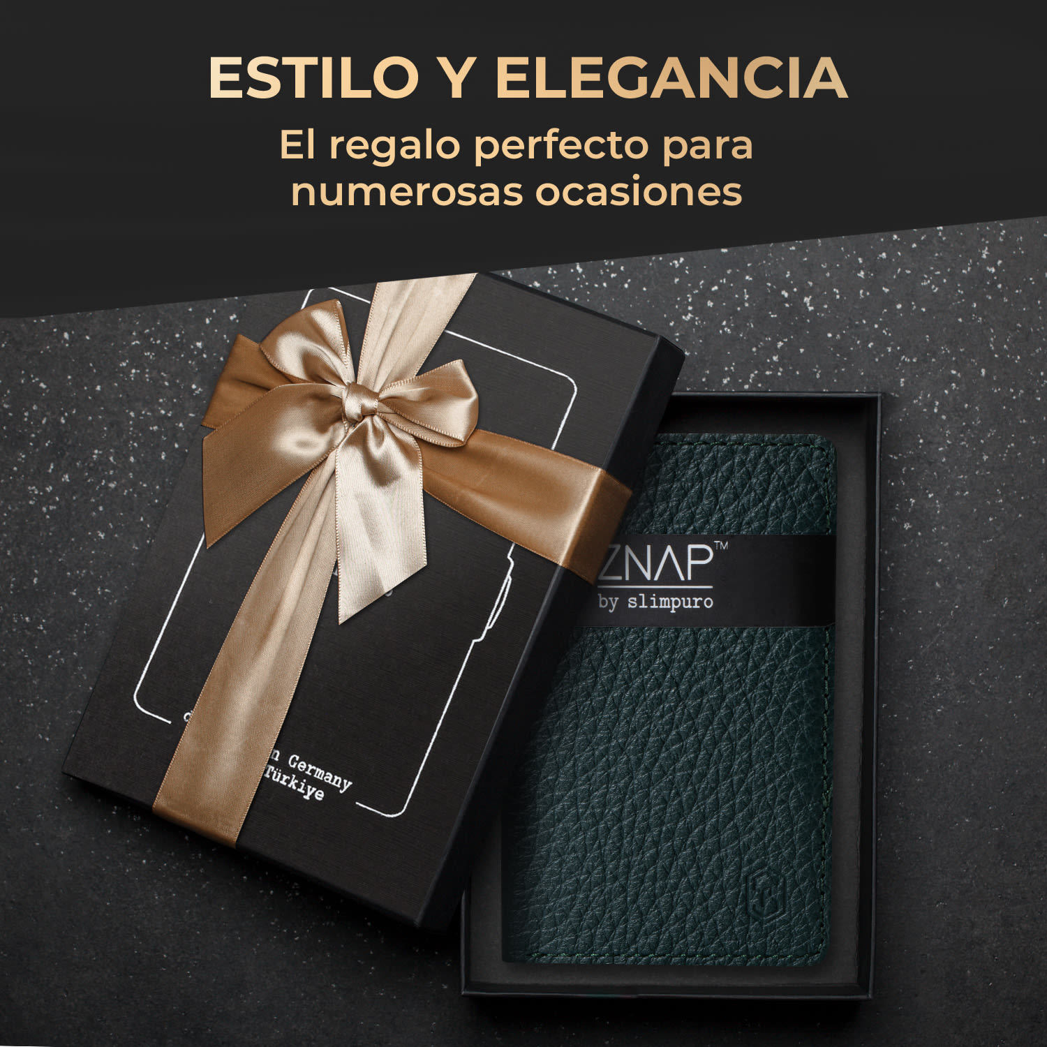 ZNAP Slim Wallet 12 Tarjetera monedero 8,9 x 1,8 x 6,3 cm (largo x grueso x ancho)  protección RFID