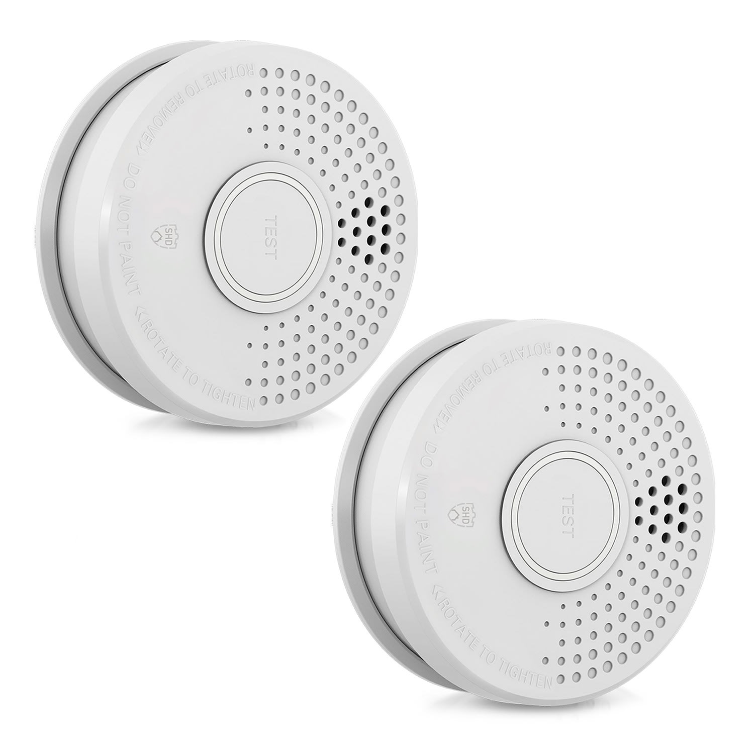 Detektor dymu DOF39, plast, výstražný signál: 85 dB, 9V na batérie Sada 2 kusov