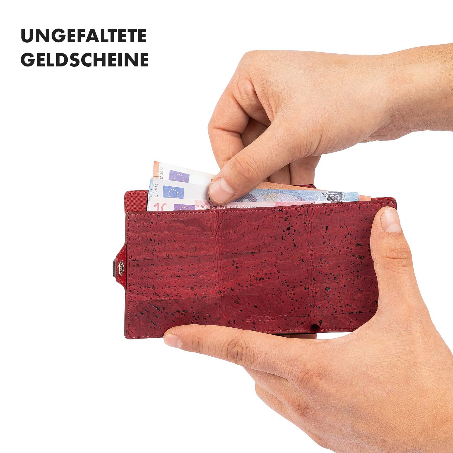 ZNAP Slim Wallet 12 Cartes pochette à monnaie 8,9 x 1,8 x 6,3 cm (LxHxP)  Protection RFID 