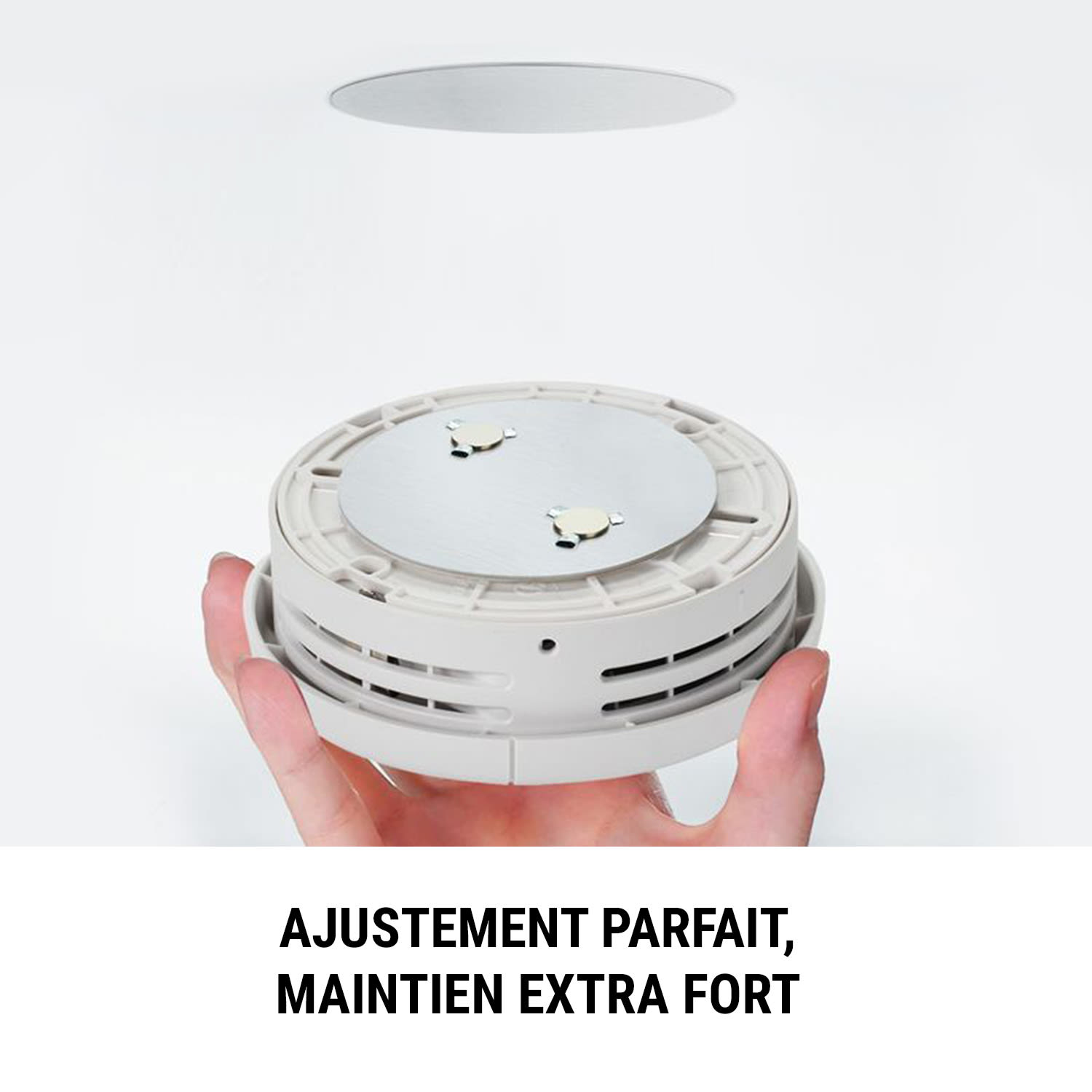 Magnetic Mount Support magnétique pour les détecteurs de fumée à partir de 7 cm Ø auto-adhésif 3er-Set