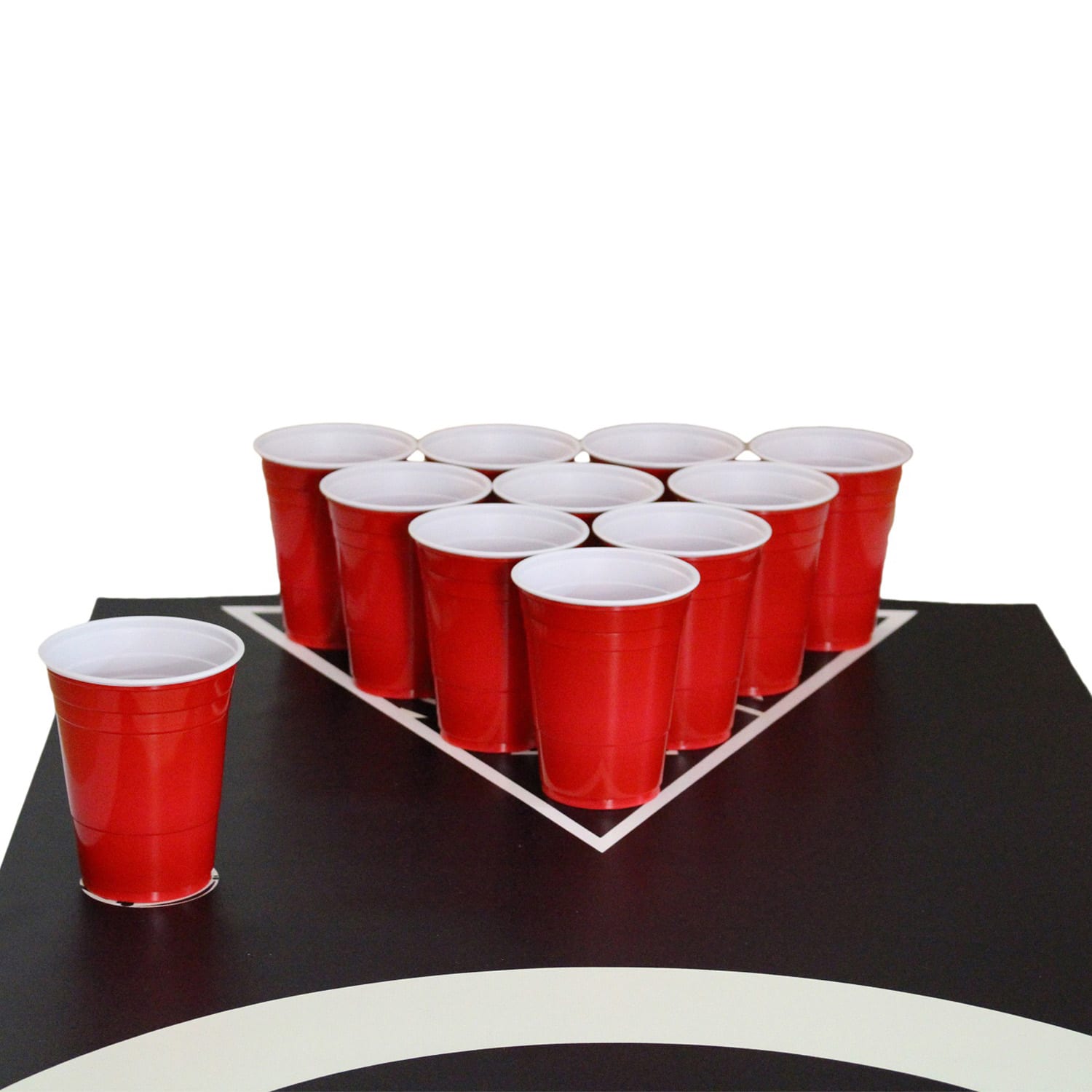 Baseliner Beer Pong Play Mat Set Audio Carrying Handles Ball Holder 6 Balls 