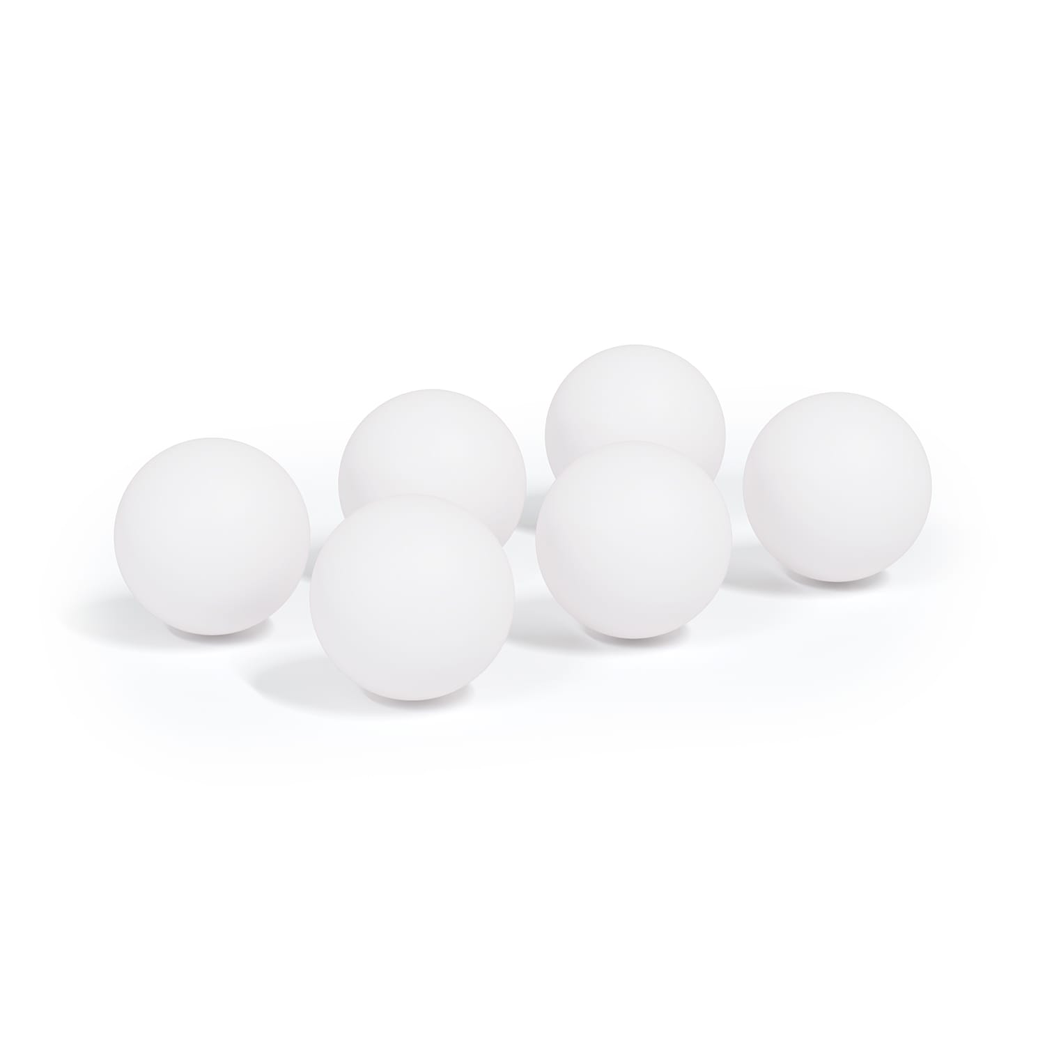 Alley, mingiuțe profesionale de beerpong, mingiuțe de pingpong, 40 mm, fine, 6 bucăți Alb