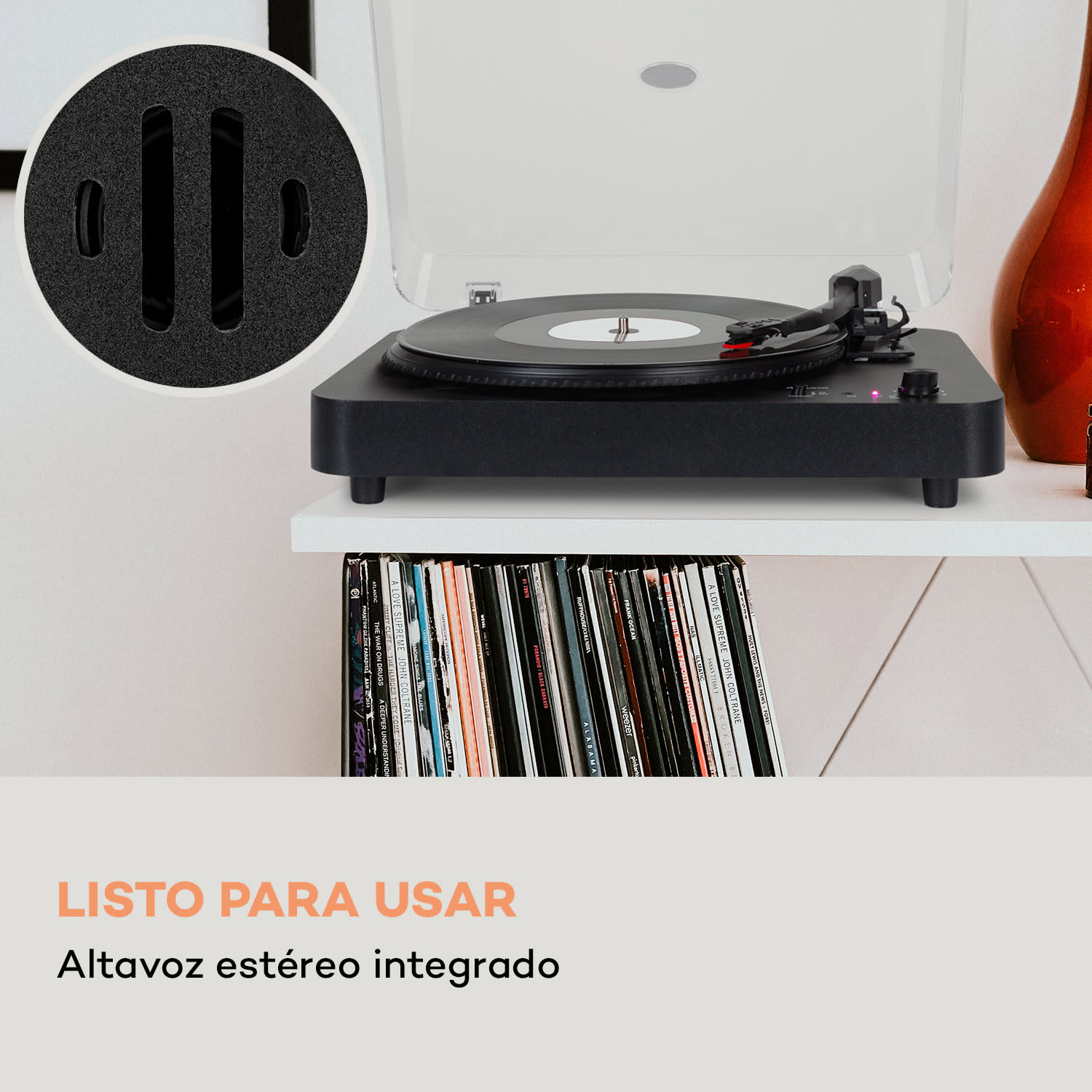 Tocadiscos TT-Classic Light, cubierta antipolvo Bluetooth 33/45/78 rpm Madera Negra