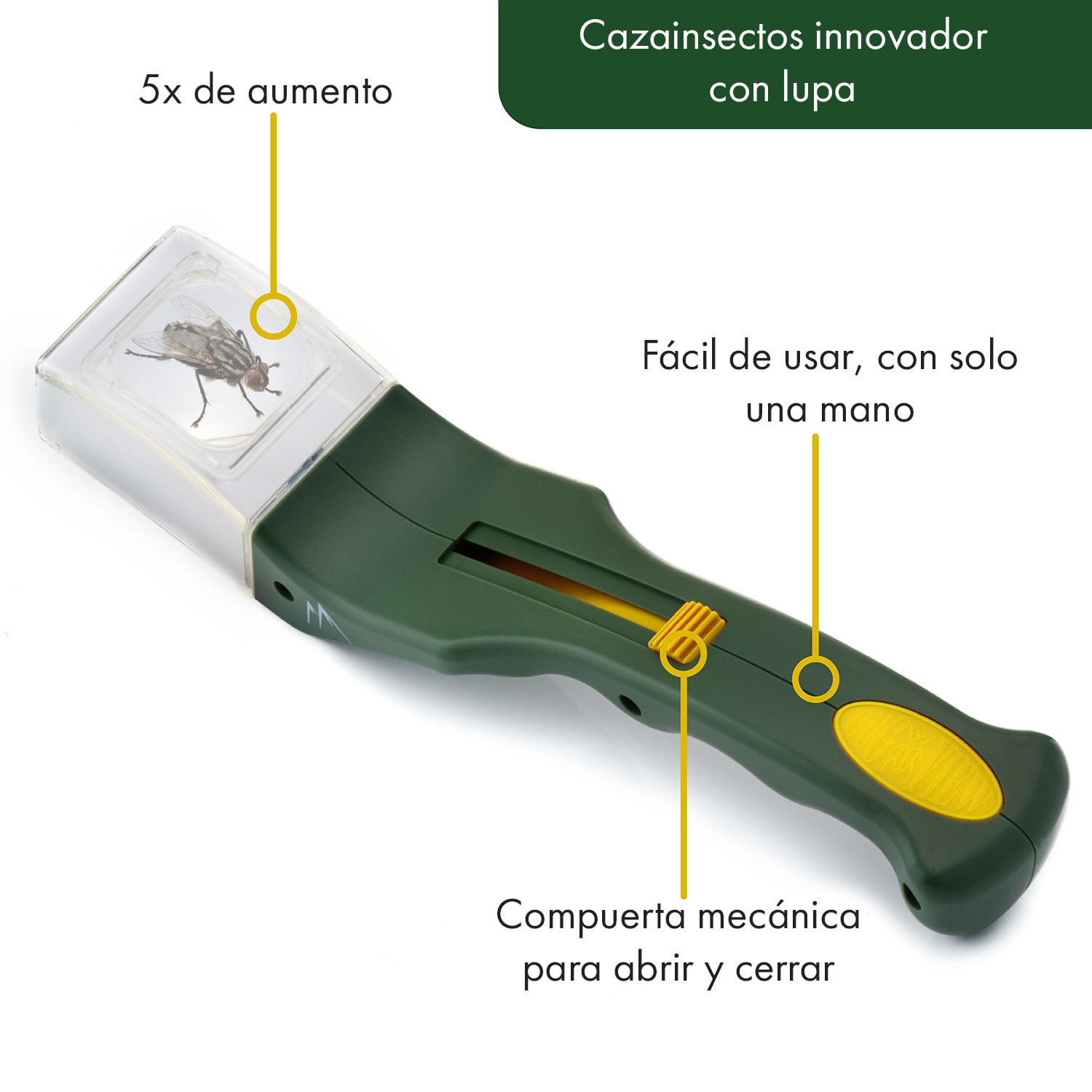 Bandak Set de explorador Atrapainsectos 2 recipientes Lupa Pala Pinzas 