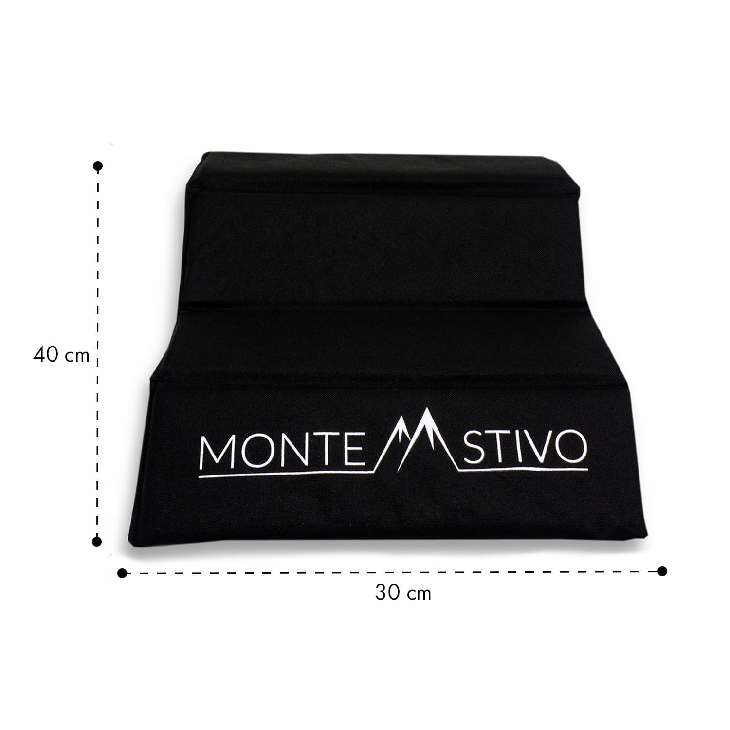 Aspern, suport pentru scaun, 30 × 40 cm, pliabil, țesătură din poliester, inclusiv capac de protecție Negru