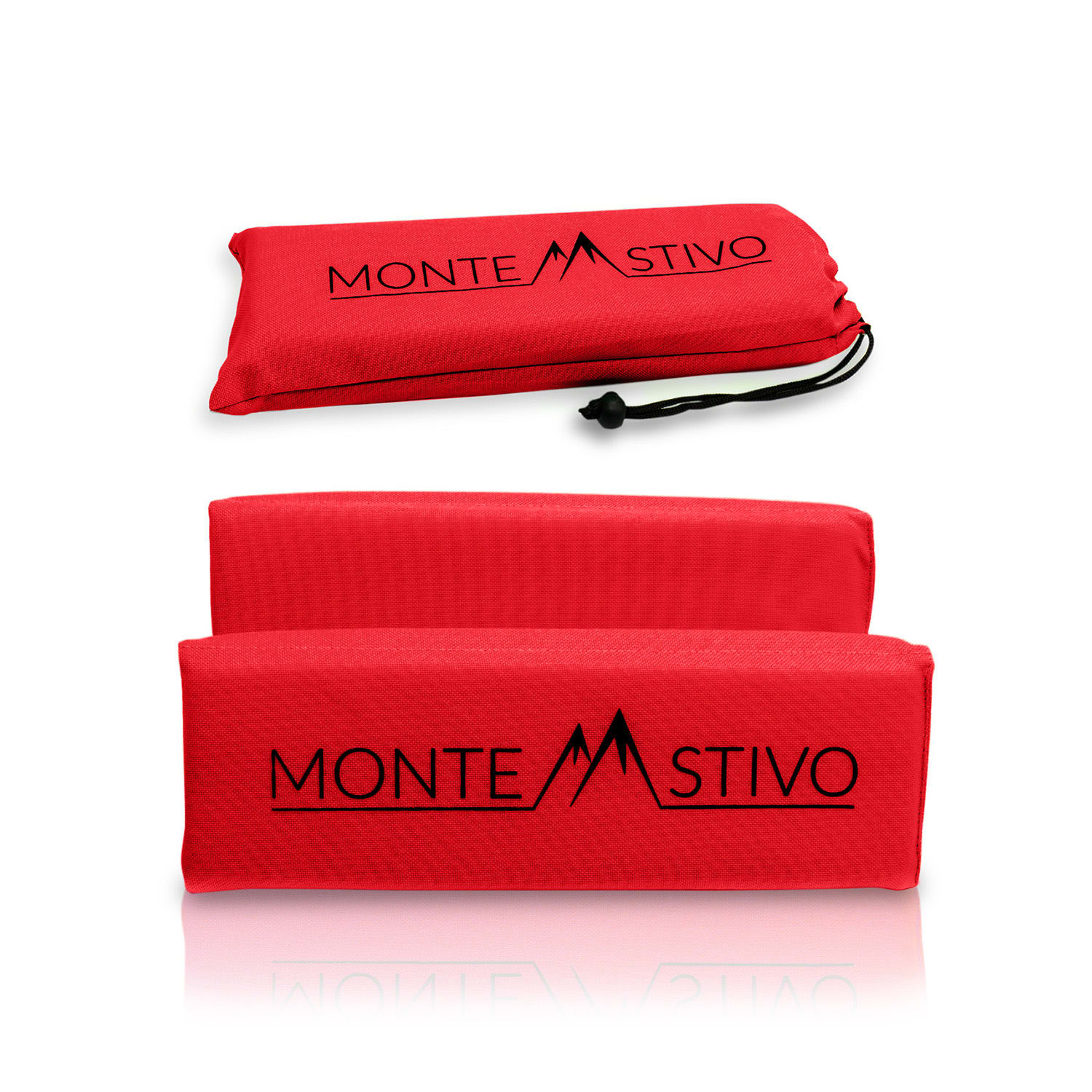 Aspern, üléspárna, 30 x 40 cm, összehajtható, poliészter anyag, mellékelve védőborító Piros