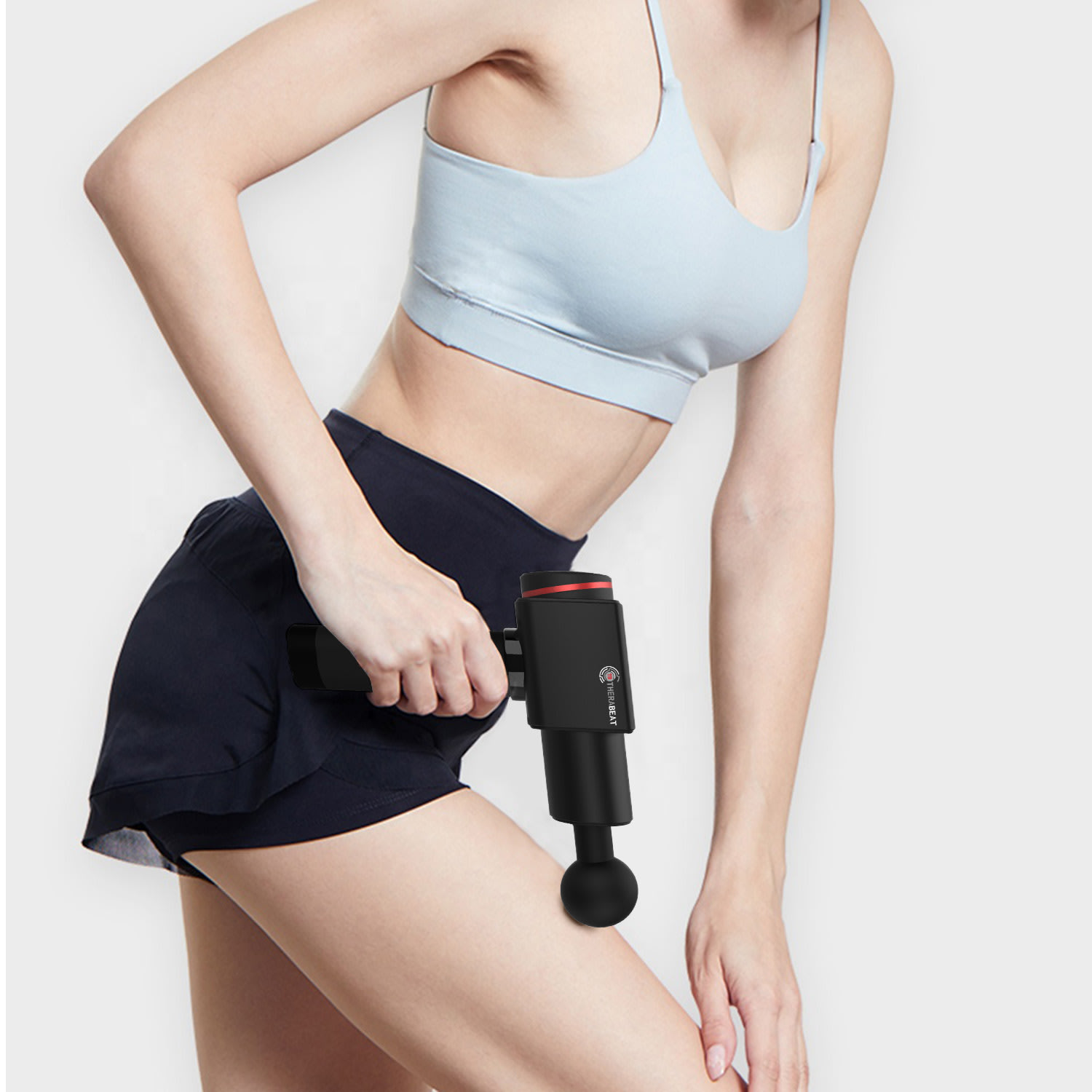 Масажен пистолет Tofta Неопренова дръжка 1300 - 3300 об/мин 6 нива 6 приставки 