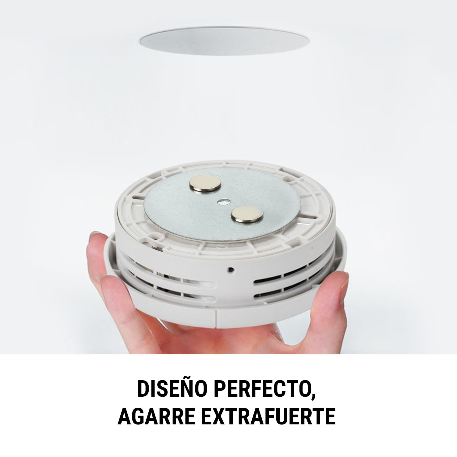 Mount Mini Soporte magnético para detectores de humo a partir de 5 cm Ø Autoadhesivo 5er-Set