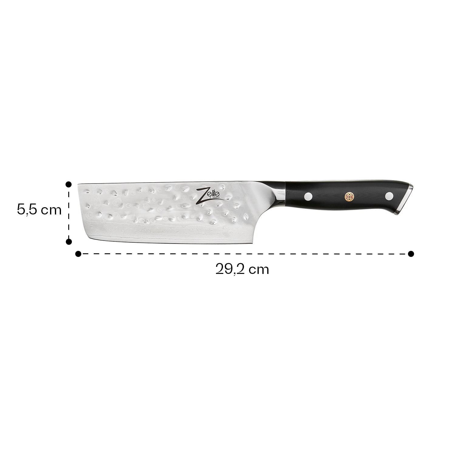 Alpha-Royal Japanese серия, 6" кухненски нож накири, дамаска стомана Nakiri knife