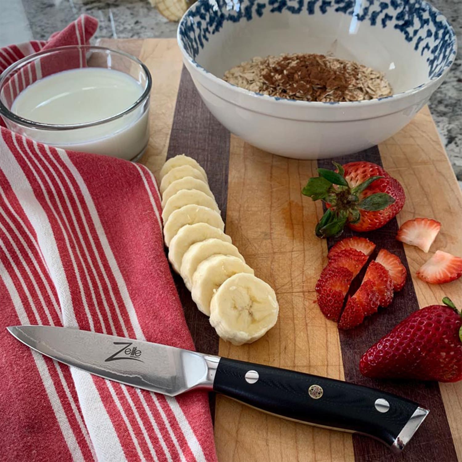 Couteau à éplucher de 4" de la série japonaise Alpha-Royal acier de Damas 67 couches Paring knife