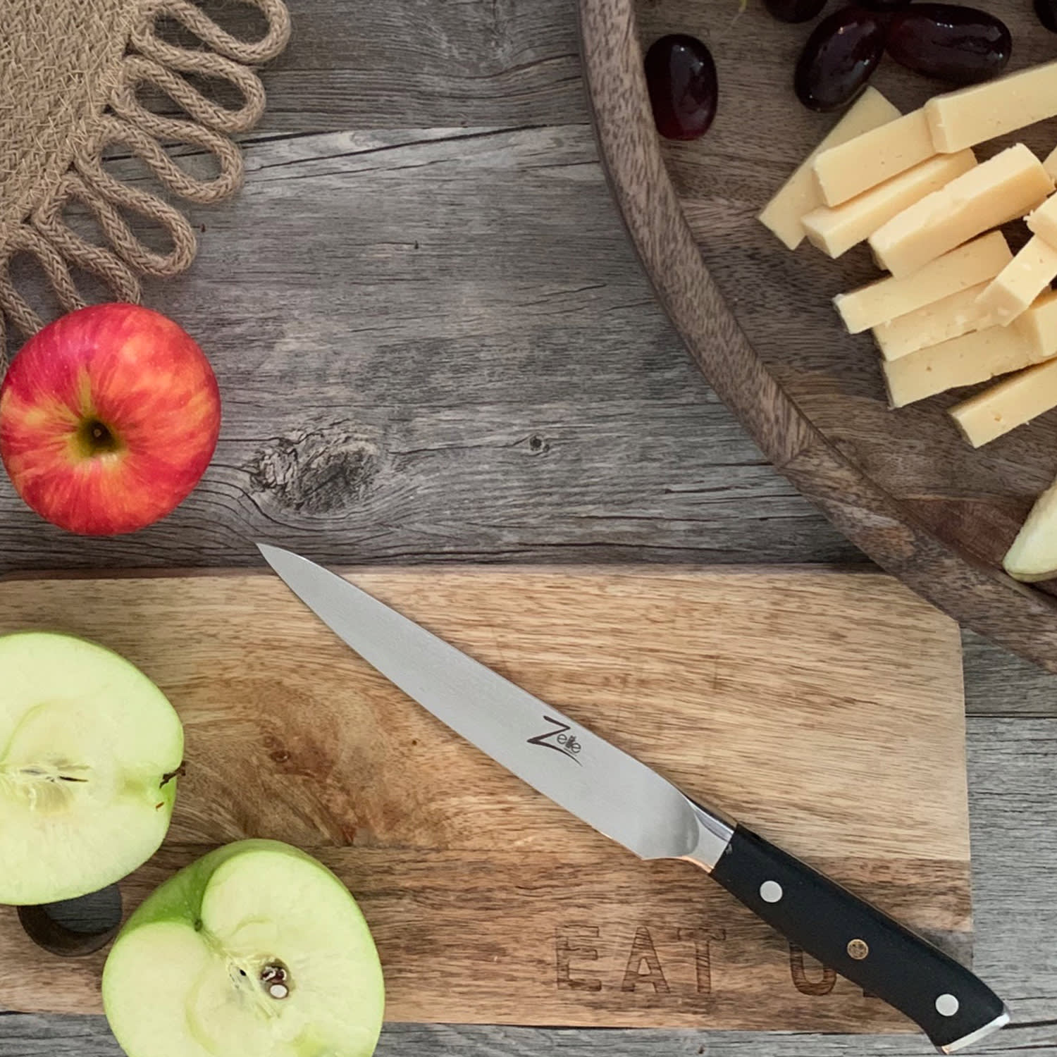 Cuchillo multiusos de 6" serie japonesa Alpha-Royal de acero de Damasco de 67 hojas Utility knife