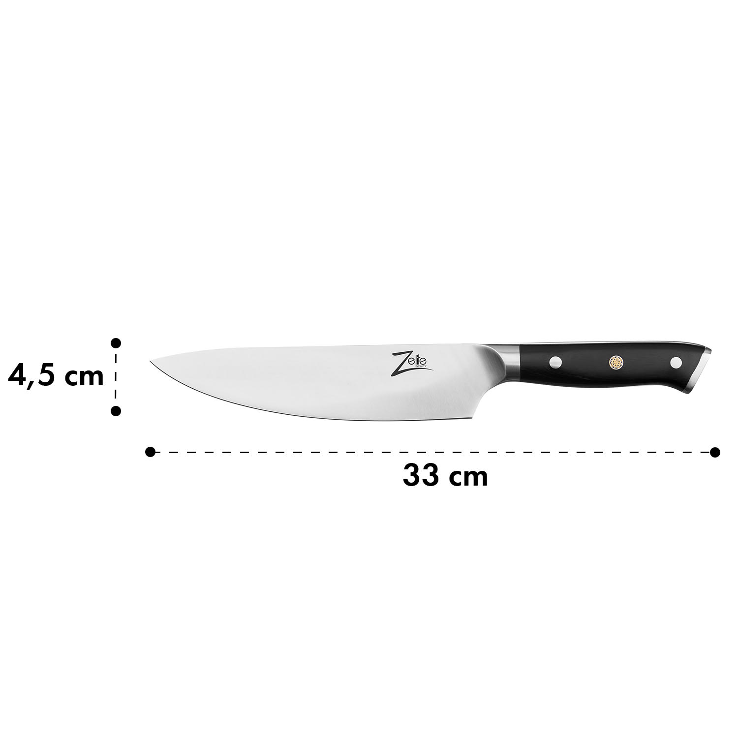 Alpha-Royal German 5", sada 4 steakových nožů, 56 HCR, nerezová ocel Fillet knife