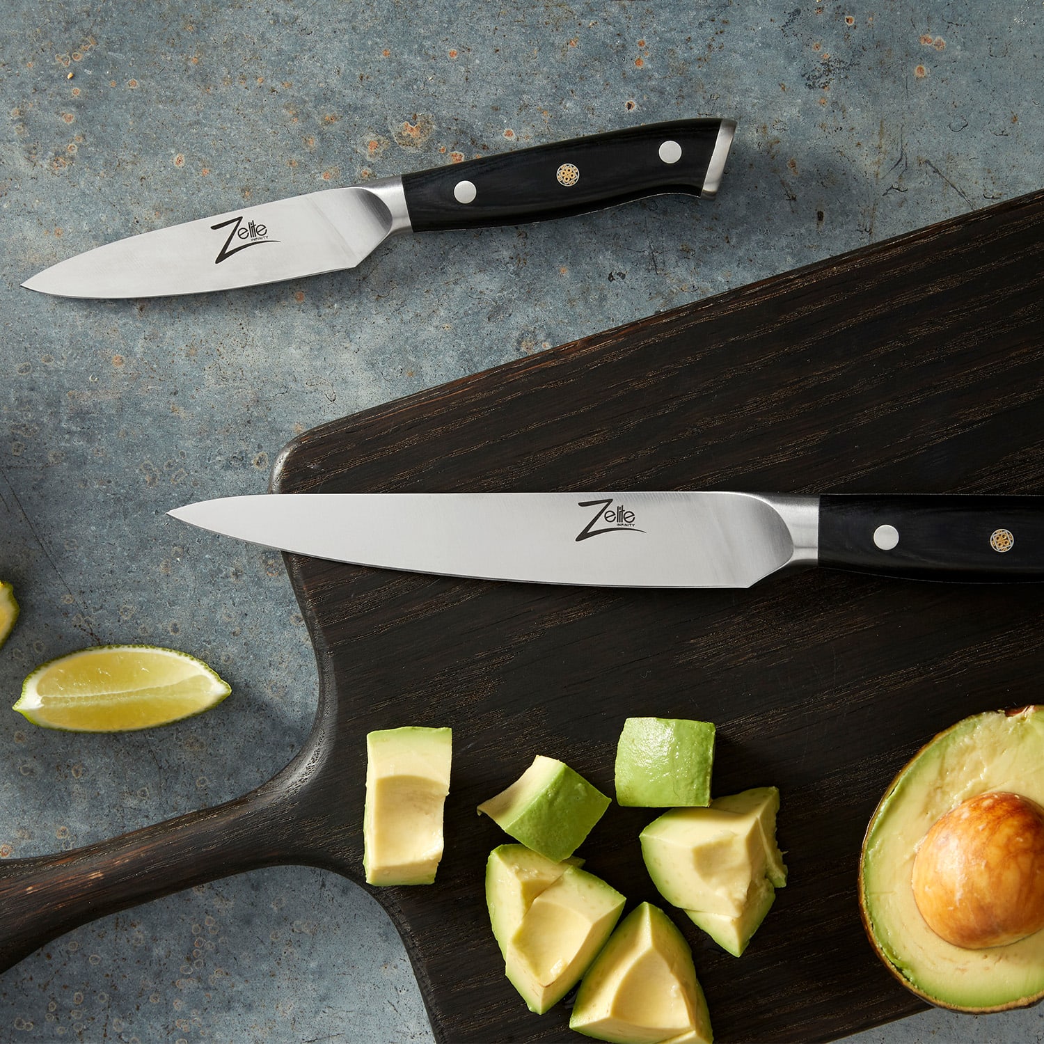 Alpha-Royal German 5", sada 4 nožov na steaky, 56 HCR, nehrdzavejúca oceľ Paring knife