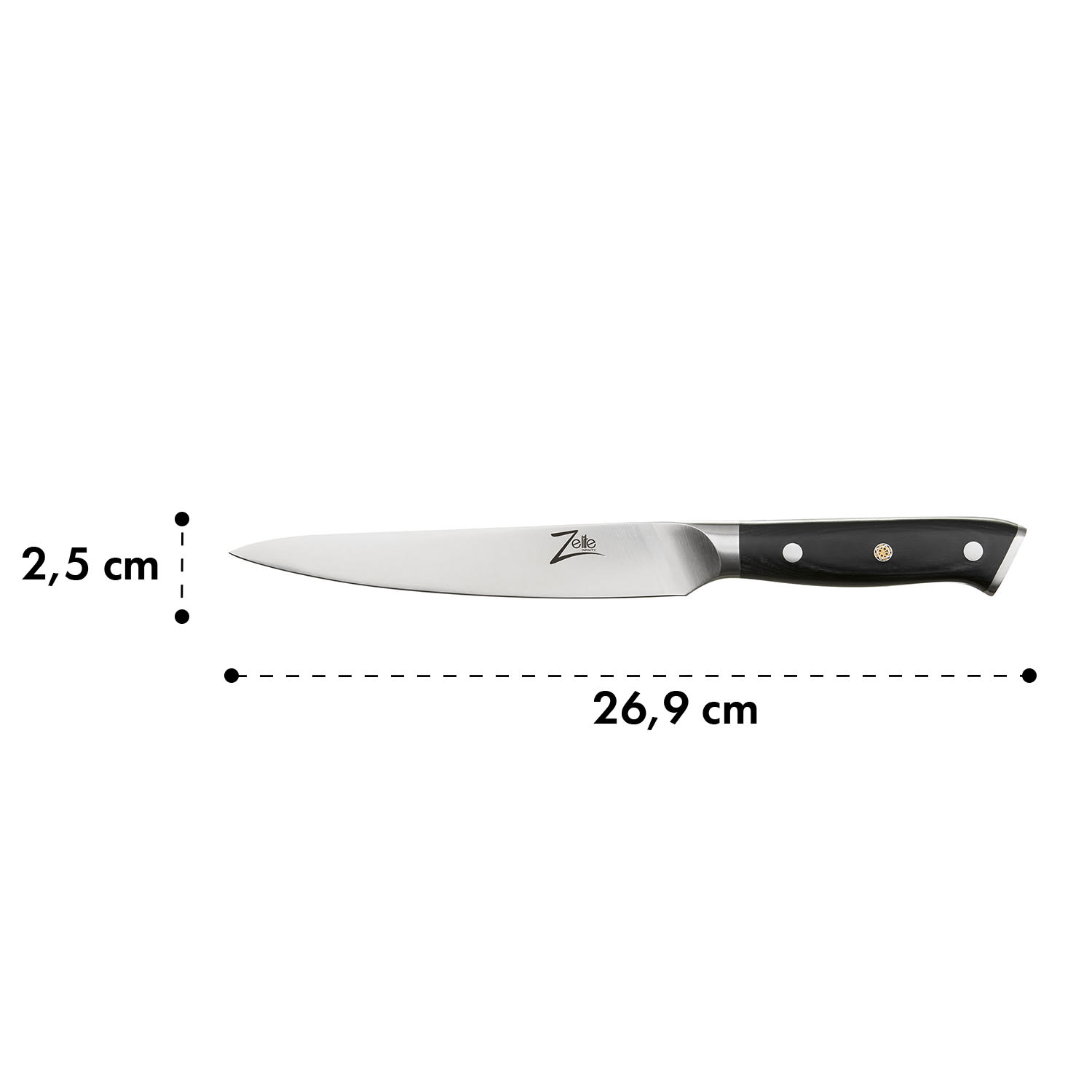 Alpha-Royal German 6" universeel mes 56 HCR roestvrij staal Utility knife