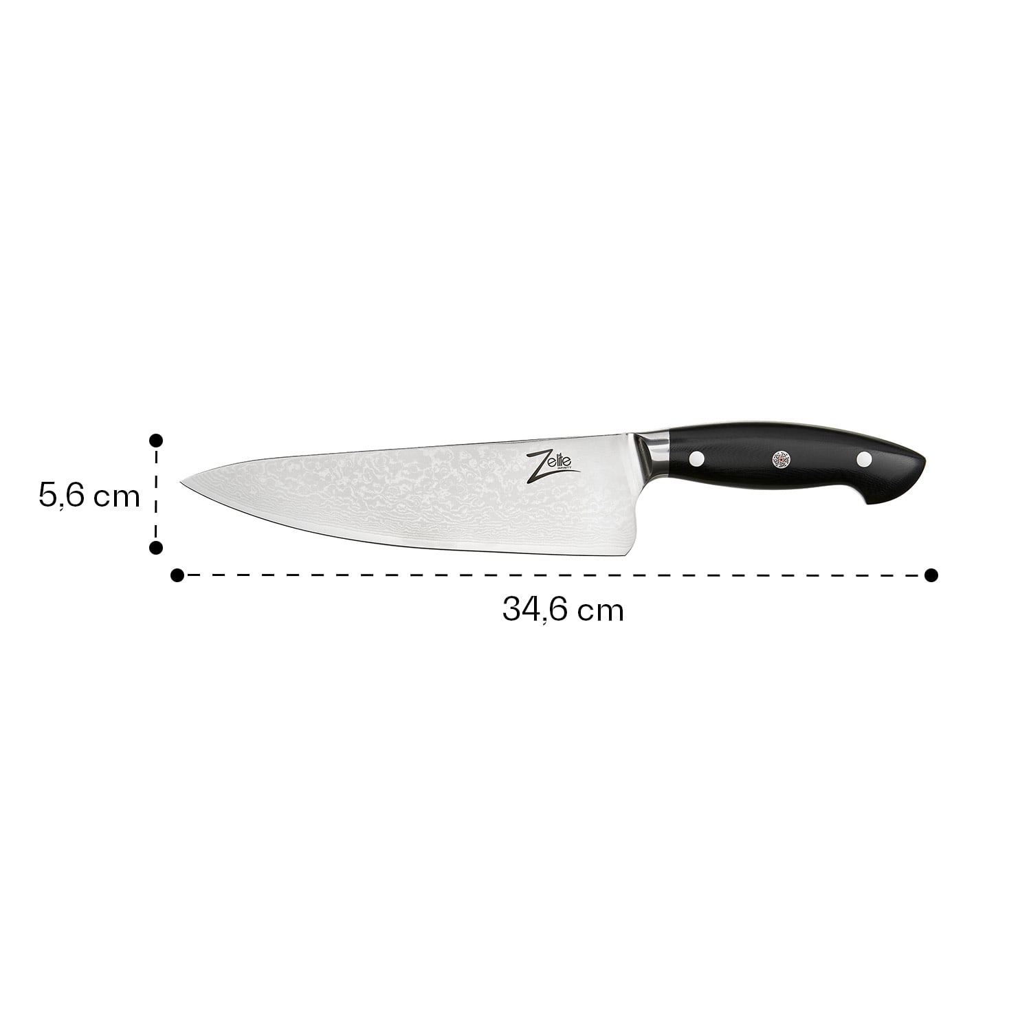 Executive-Plus, 8" kuchársky nôž, 61 HRC, nehrdzavejúca oceľ 8" Kuchársky nôž