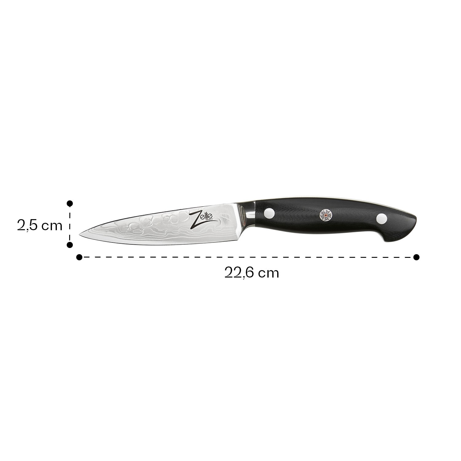 Cuchillo para pelar de 4,25" de la serie Executive-Plus de acero inoxidable de 61 HRC Paring knife