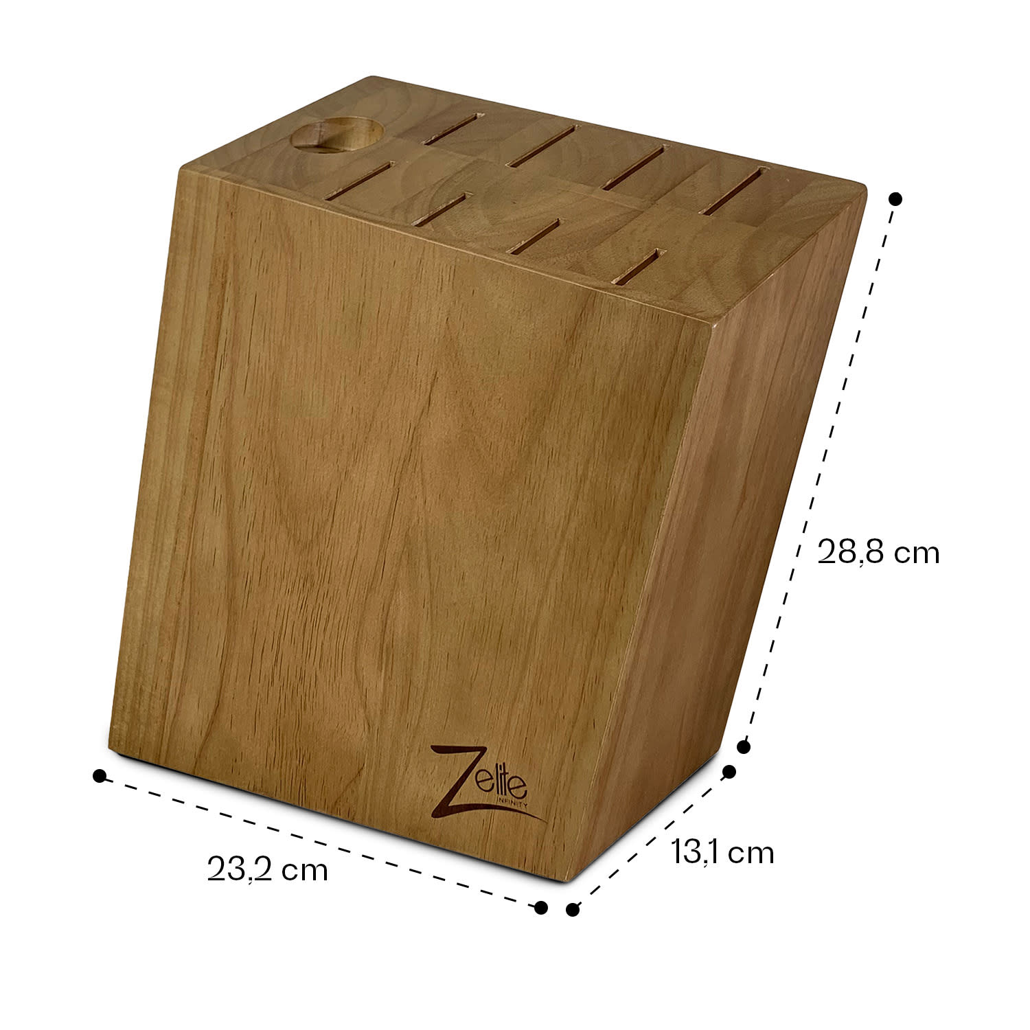 Comfort Pro, blok na noże, stojak, drewno kauczukowe Knife block
