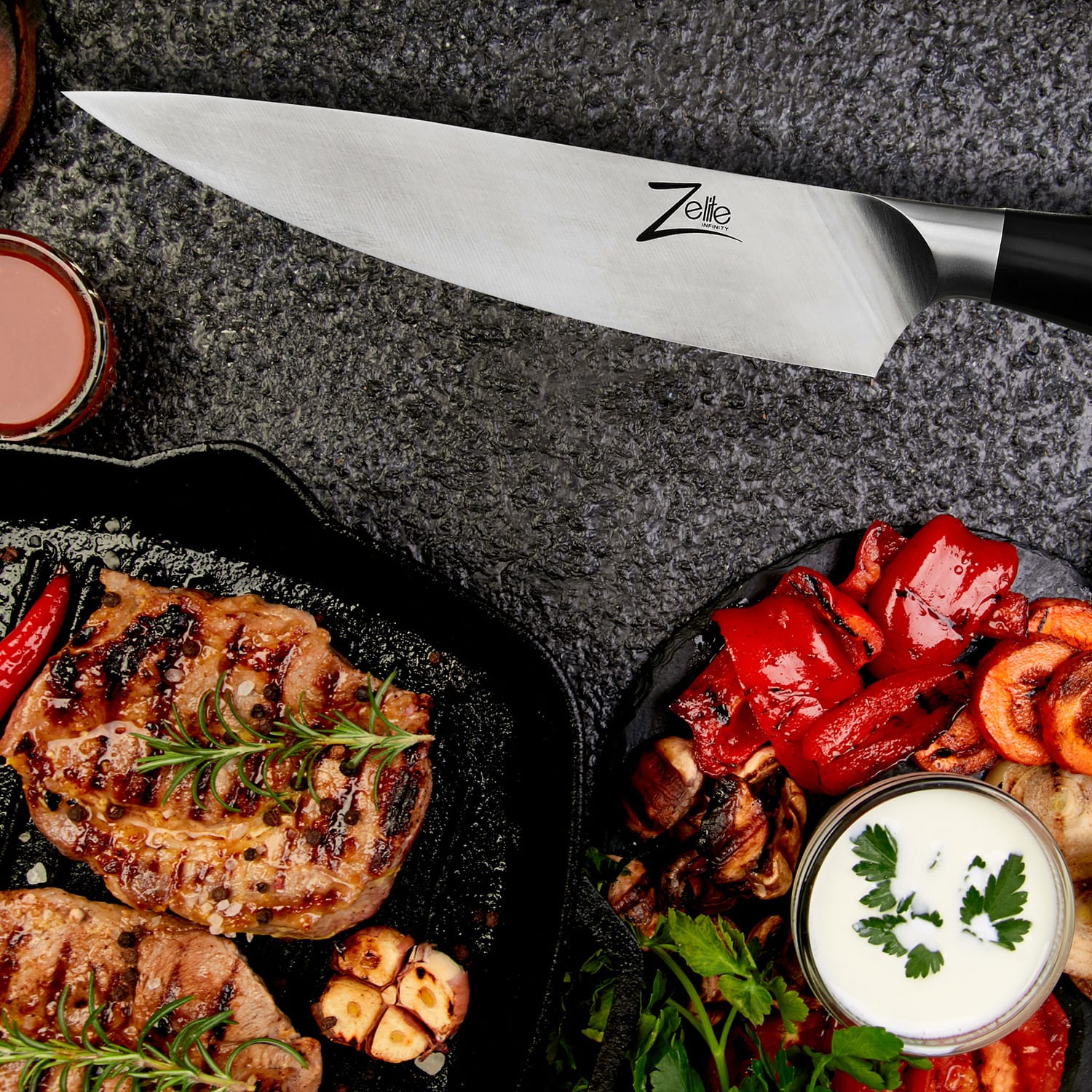 Comfort Pro, 8" nôž šéfkuchára, 56 HRC, nehrdzavejúca oceľ 8" Kuchársky nôž