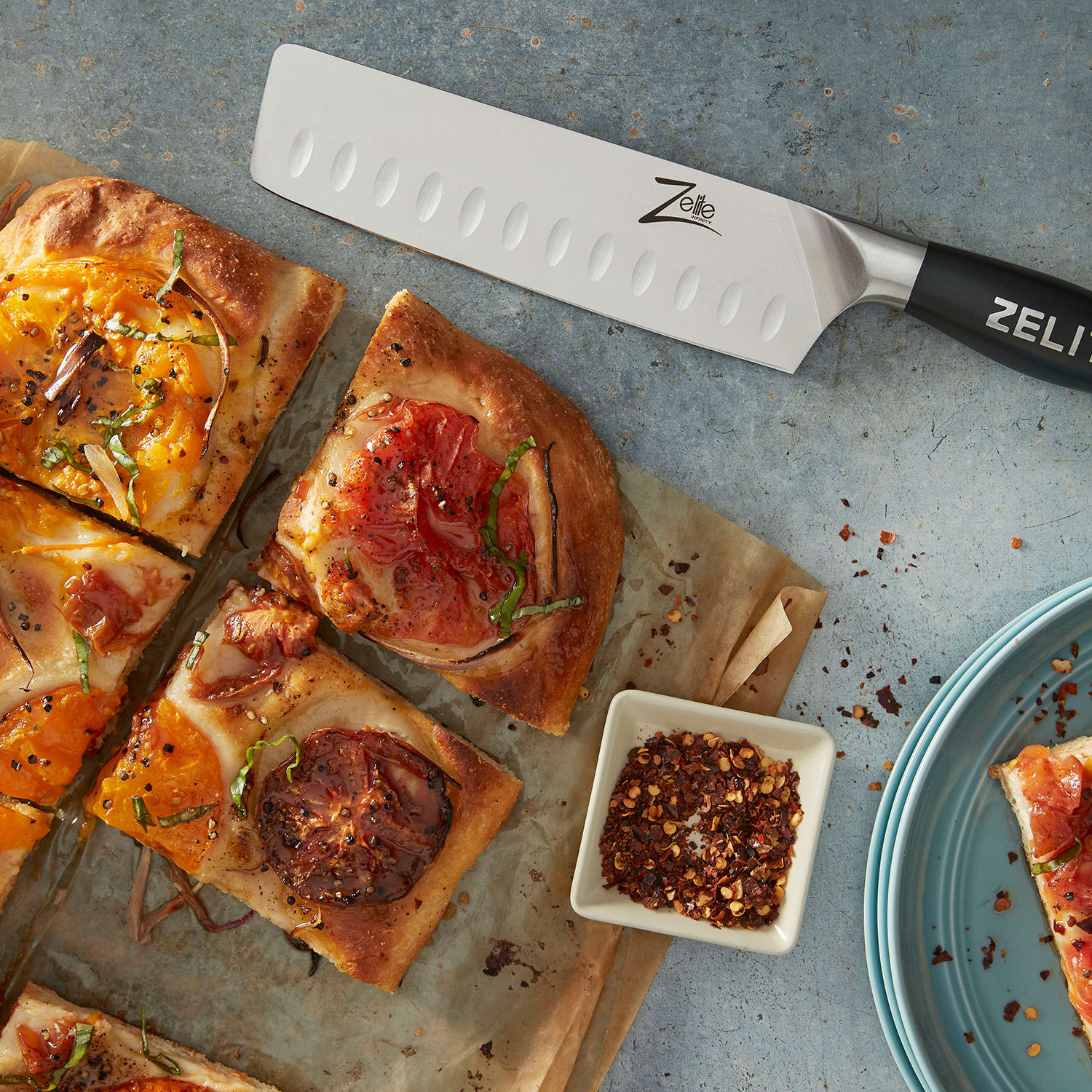 Comfort Pro, 7" nôž nakiri, 56 HRC, nehrdzavejúca oceľ Nakiri knife