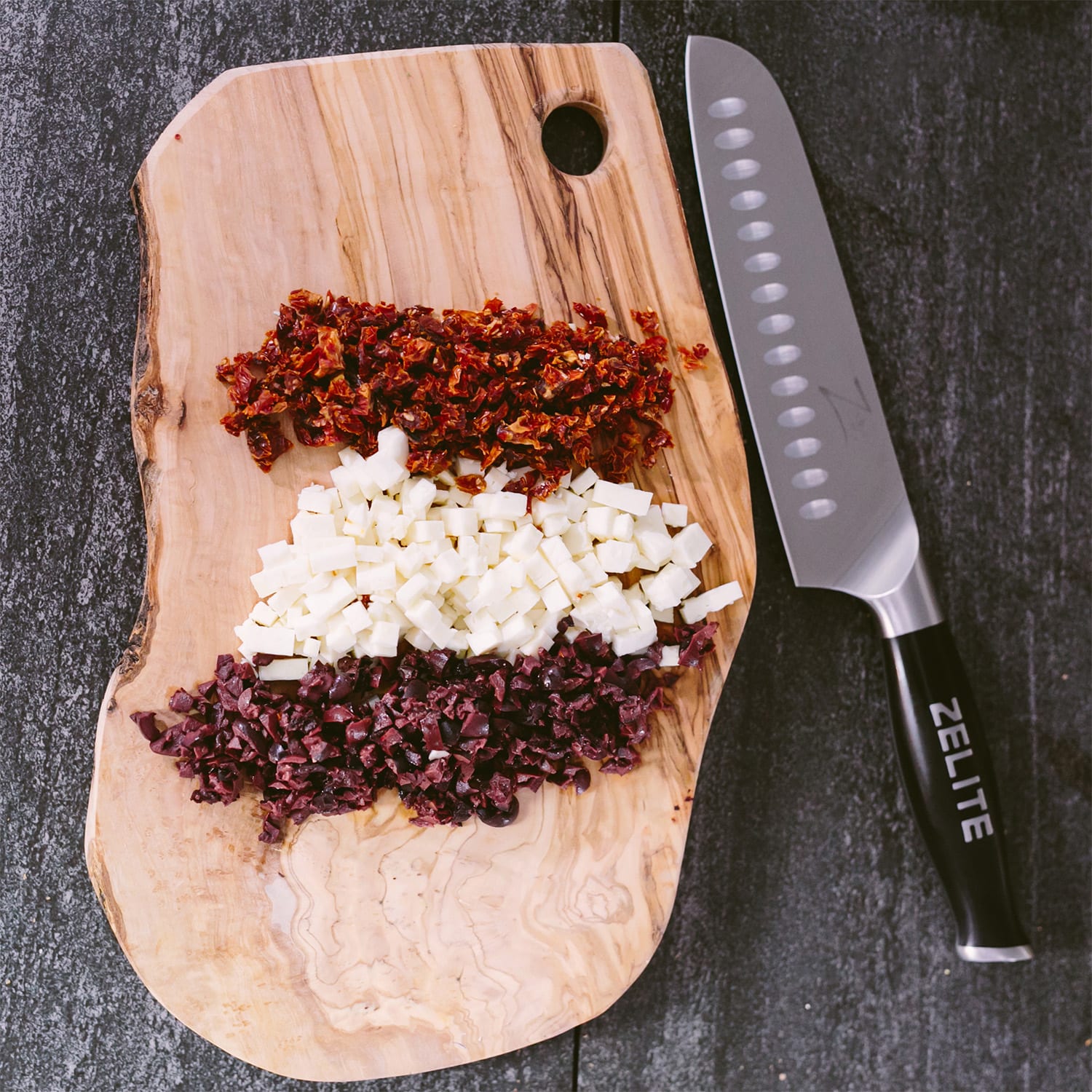 Comfort Pro Series 7" Santokukniv 56 HRC ädelstål Santoku knife