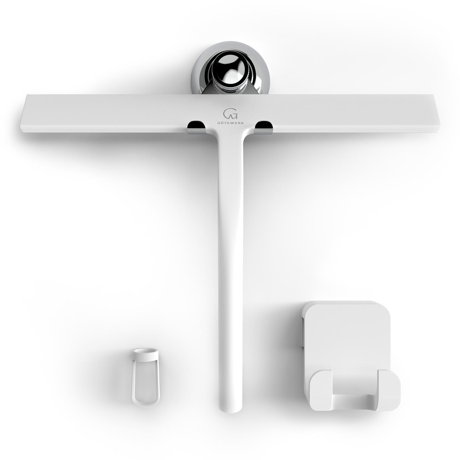 Rasqueta limpiacristales para ducha 28 cm revestimiento de silicona núcleo de acero inoxidable diseño moderno 