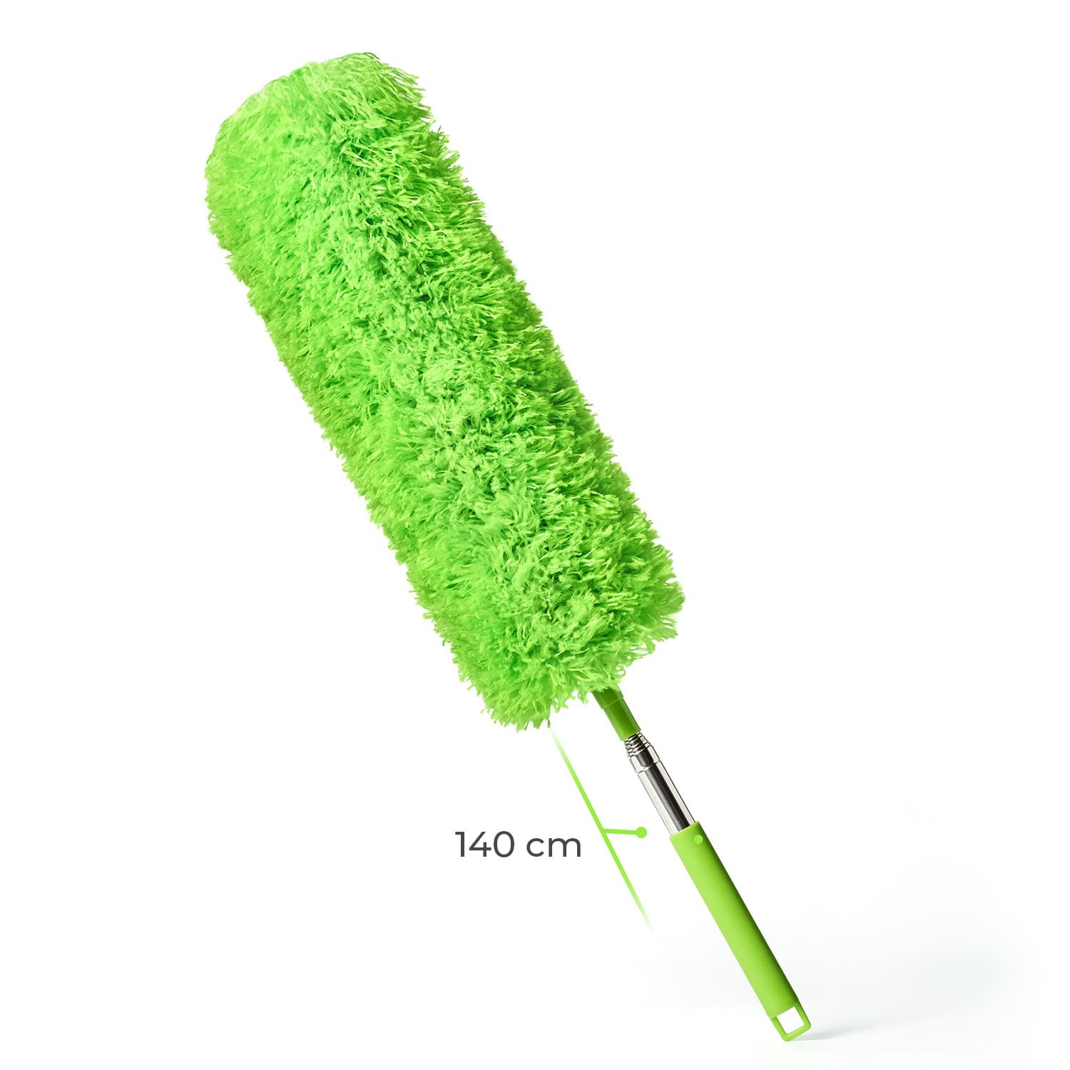 Swish telescopische ragebol 140 cm microvezel roestvrij staal 360° kop herbruikbaar 