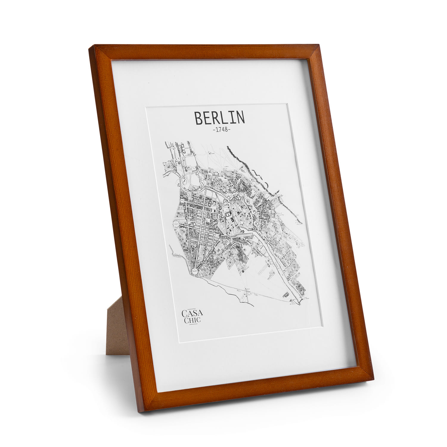 Kenton cadre photo rectangulaire A3 cm passe-partout verre Bois de Rose