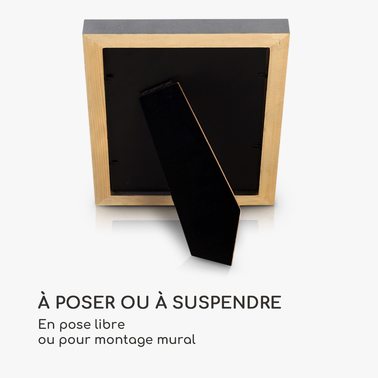 Lancaster cadre photo rectangulaire 17 x 12 cm photos passe-partout bois Argent