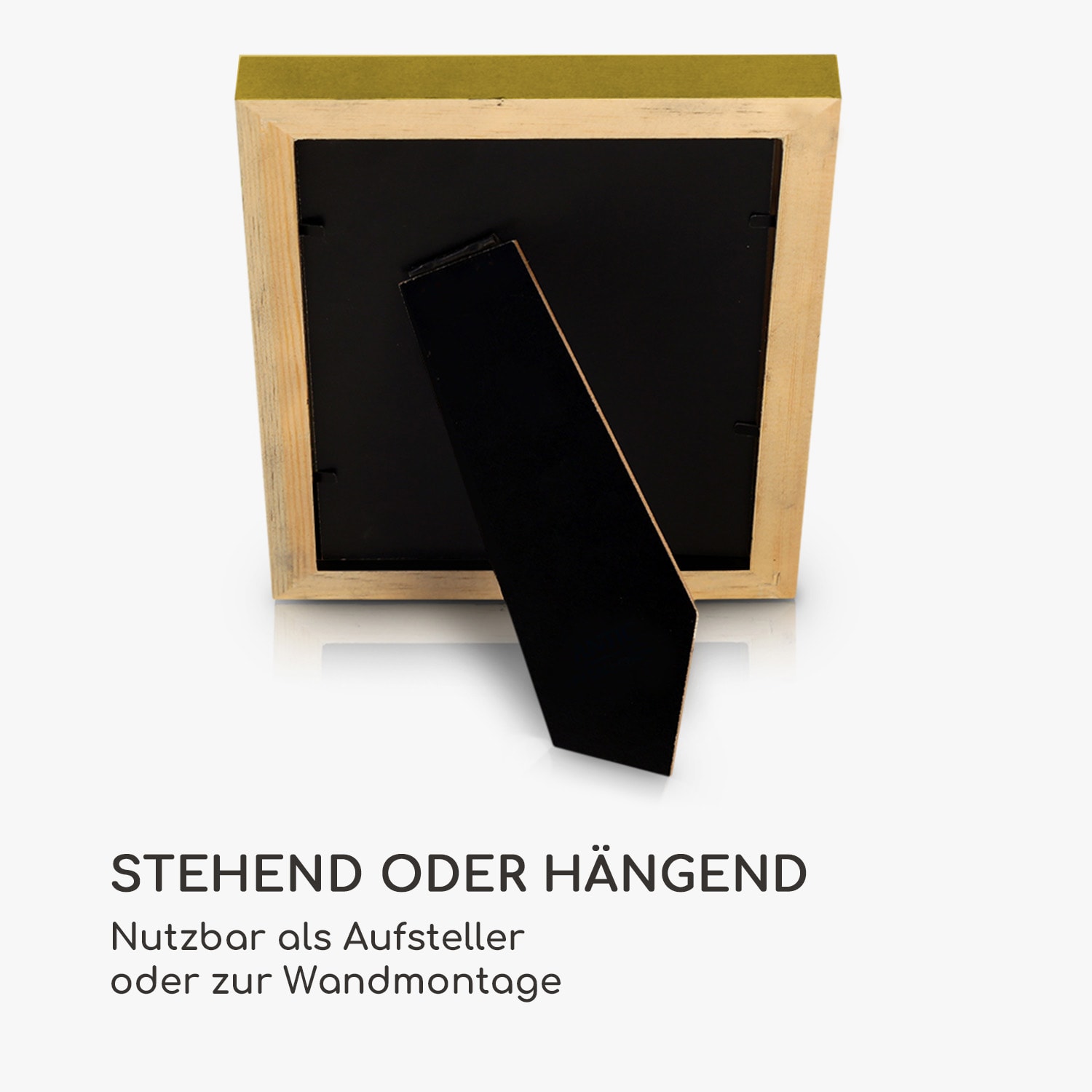 Lancaster Bilderrahmen rechteckig 3er-Set 17x12 cm Fotos Passepartout Holz 