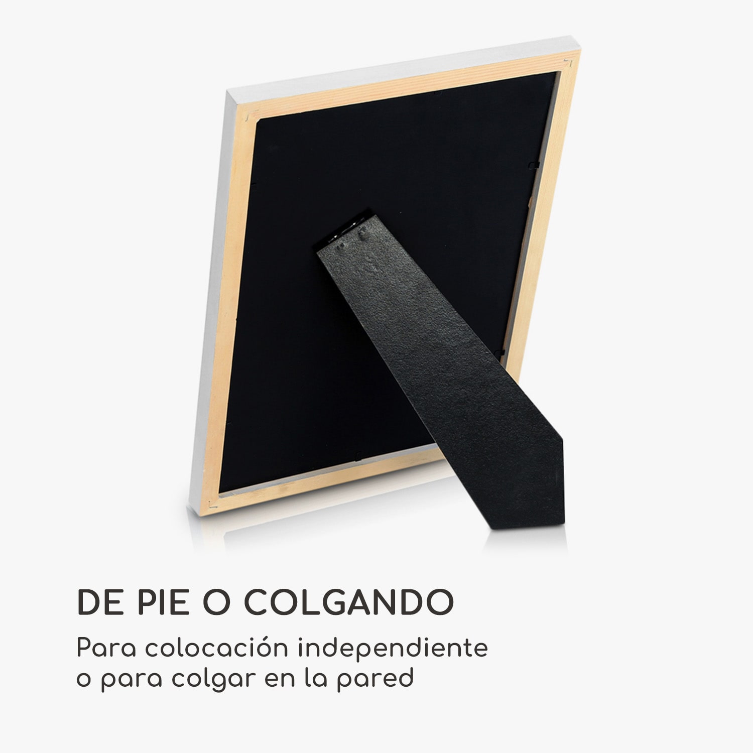 Marco de fotos Lancaster Rectangular DIN A4 Fotos Paspartú Madera Blanco