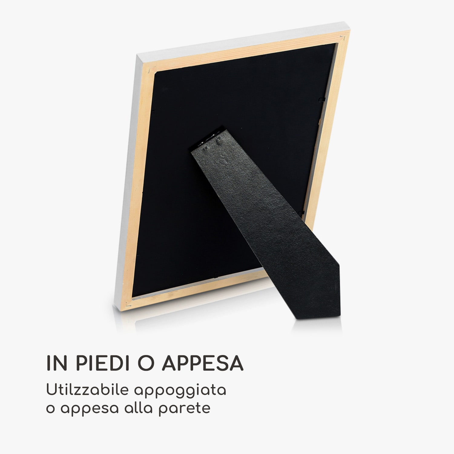 Lancaster cornice, rettangolare, foto DIN A4, passepartout, legno Bianco