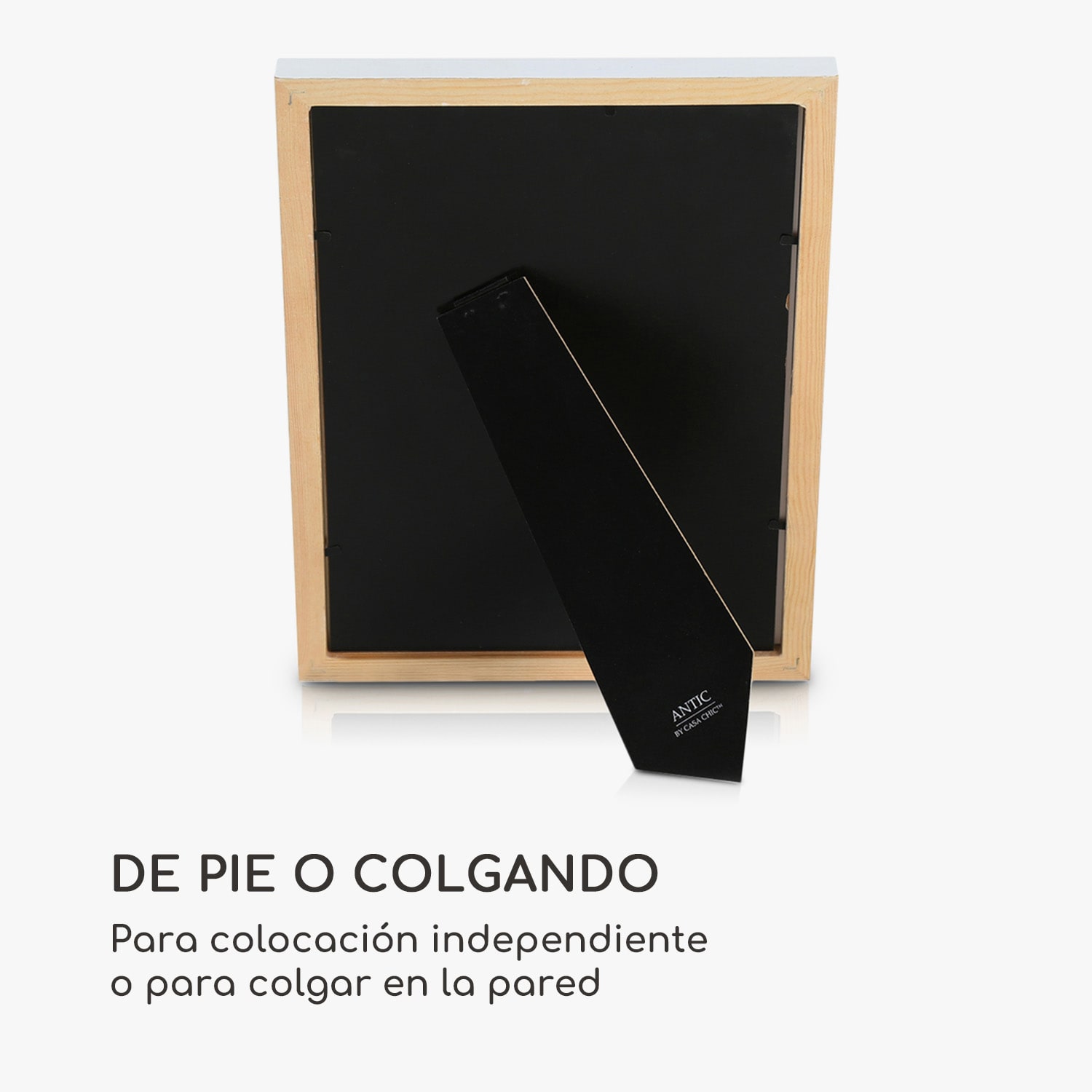 Marco de fotos Lancaster Rectangular DIN A4 Fotos Paspartú Madera Marrón