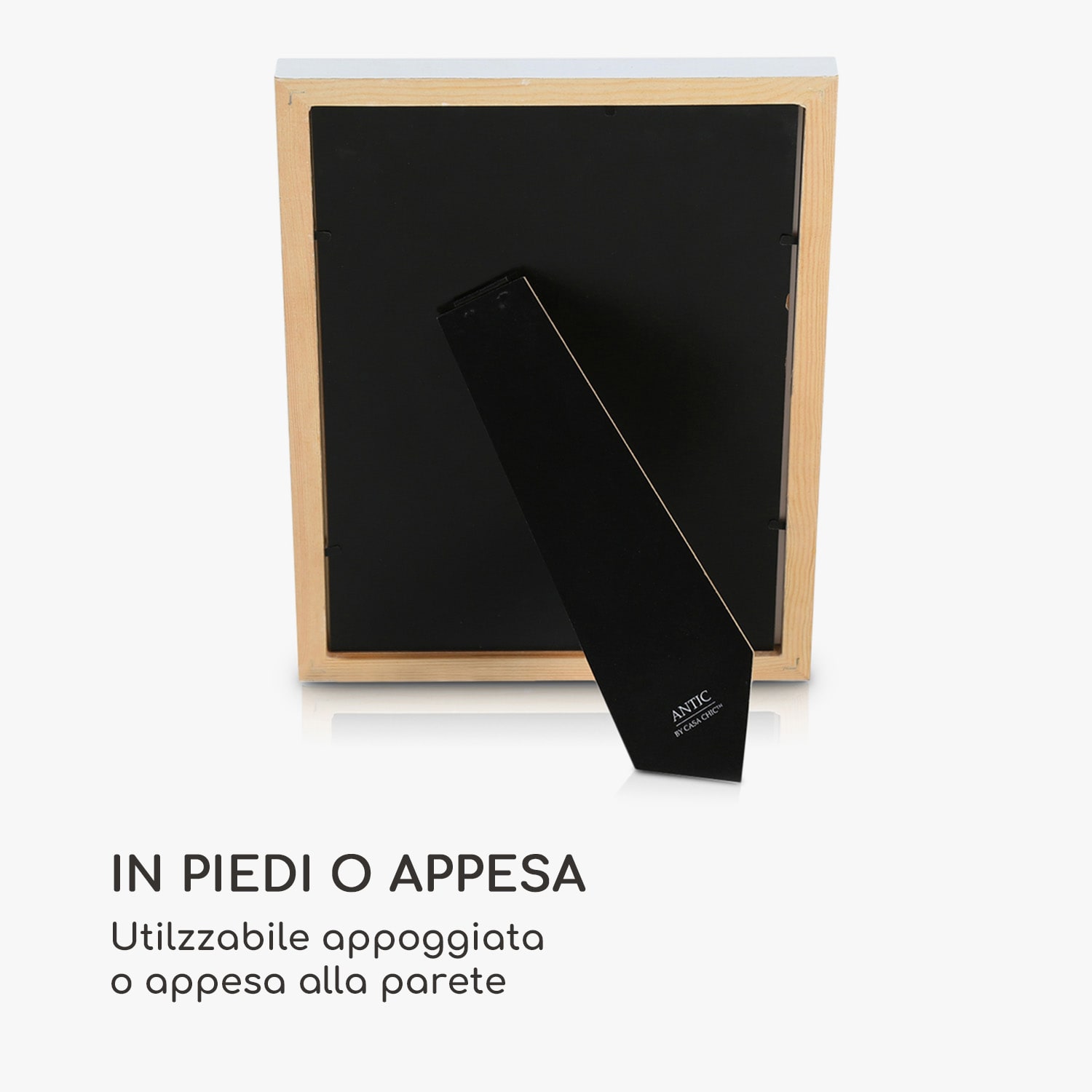 Lancaster cornice, rettangolare, foto DIN A4, passepartout, legno Marrone