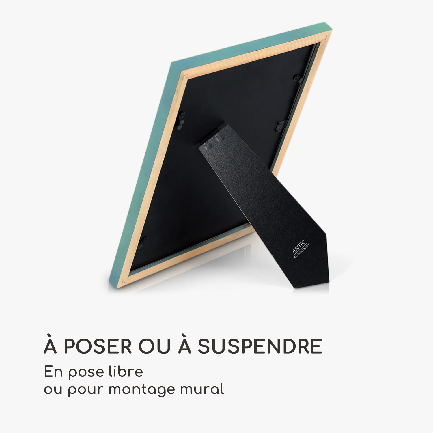 Lancaster cadre photo rectangulaire DIN A4 photos passe-partout bois Turquoise