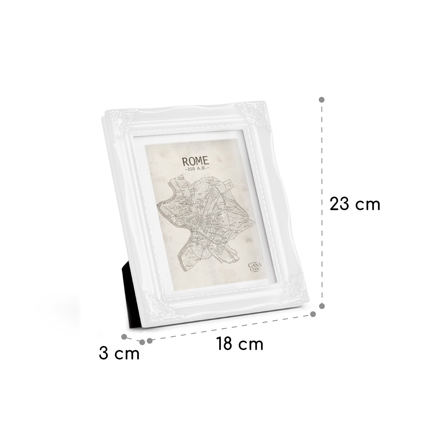 Marco de fotos Regent Rectangular 17 x 12 cm Fotos Paspartú Cristal Rococó 