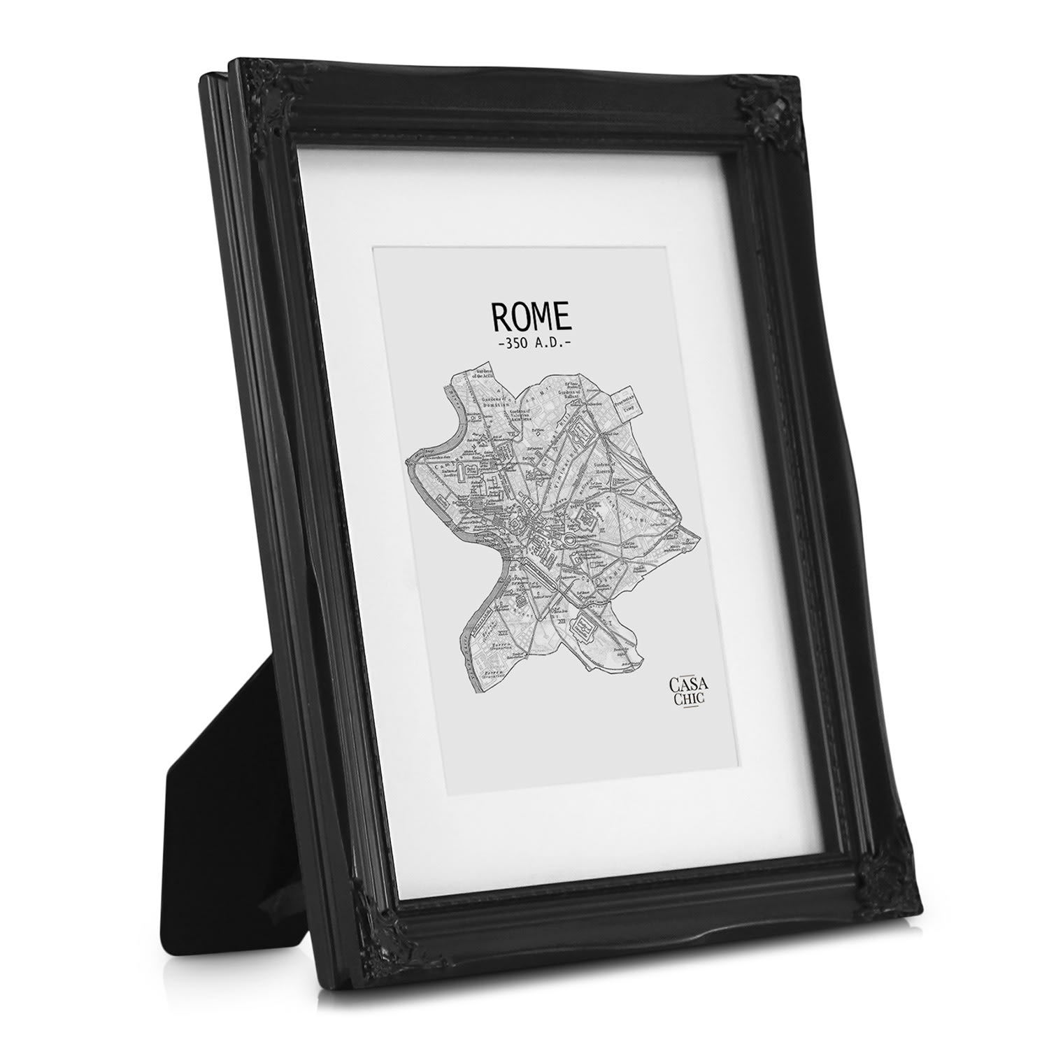 Regent, okvir za slike, pravokoten, A4 fotografije, paspartu, steklo, rokoko 