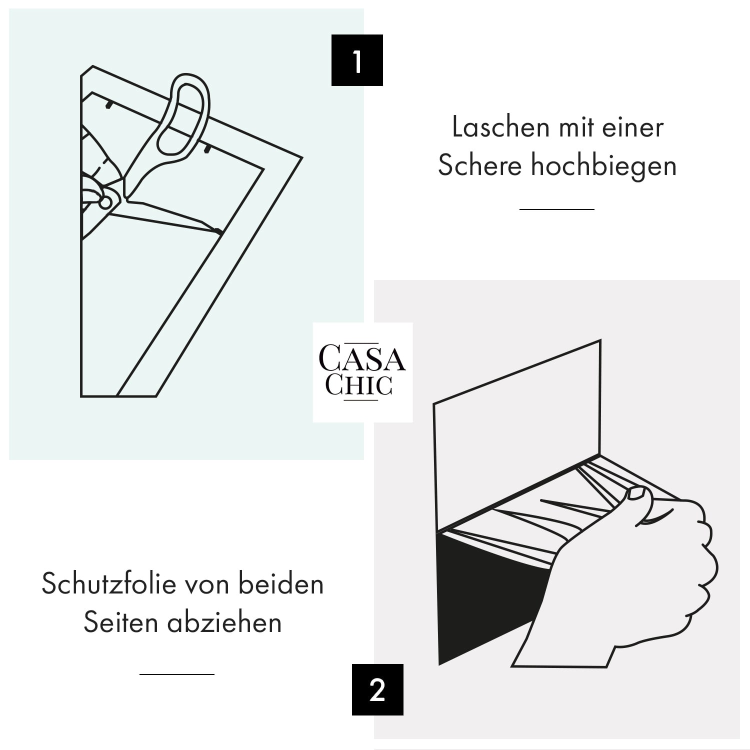 Camden Bilderrahmen 23 x 23 cm und 10 x 10 cm Passepartout Echtholz