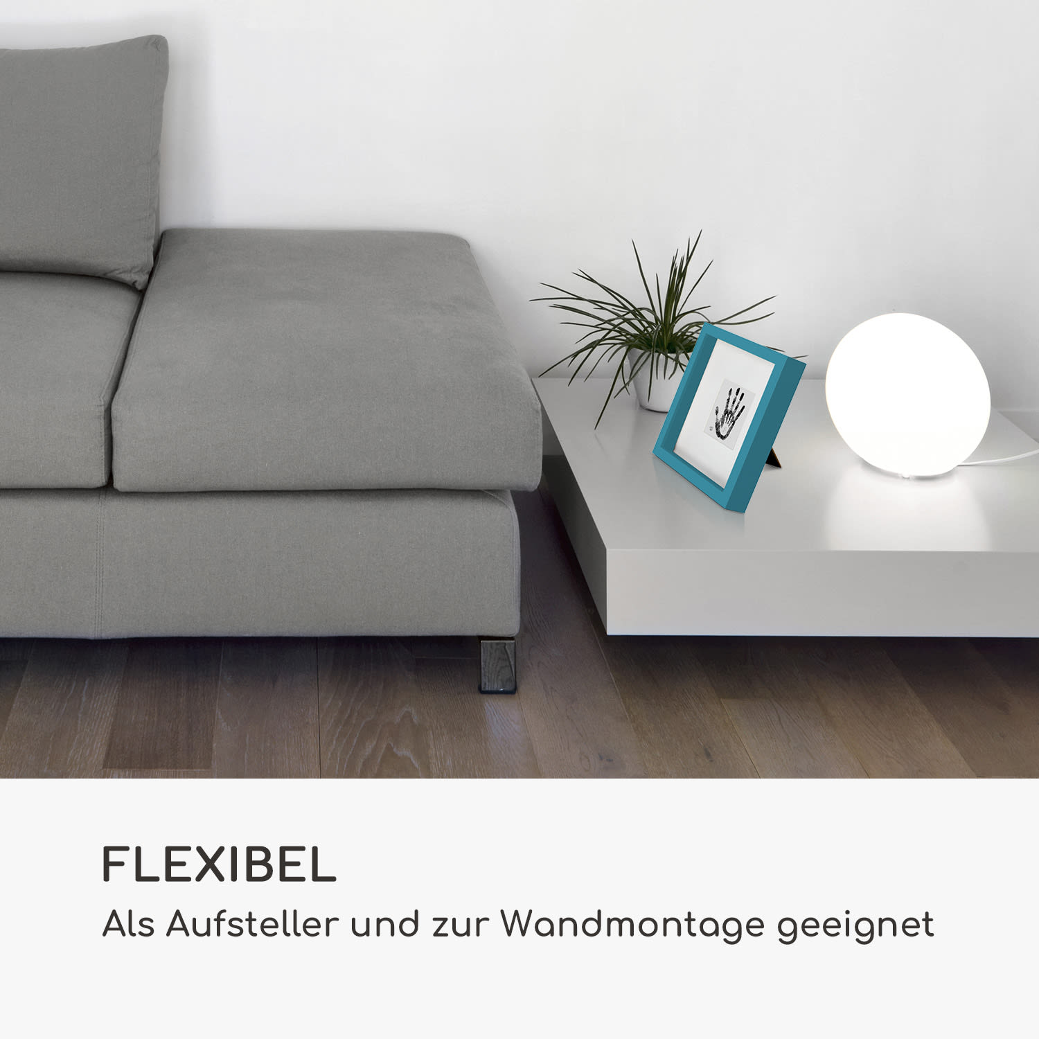 Camden Bilderrahmen 23 x 23 cm und 10 x 10 cm   Passepartout Echtholz  