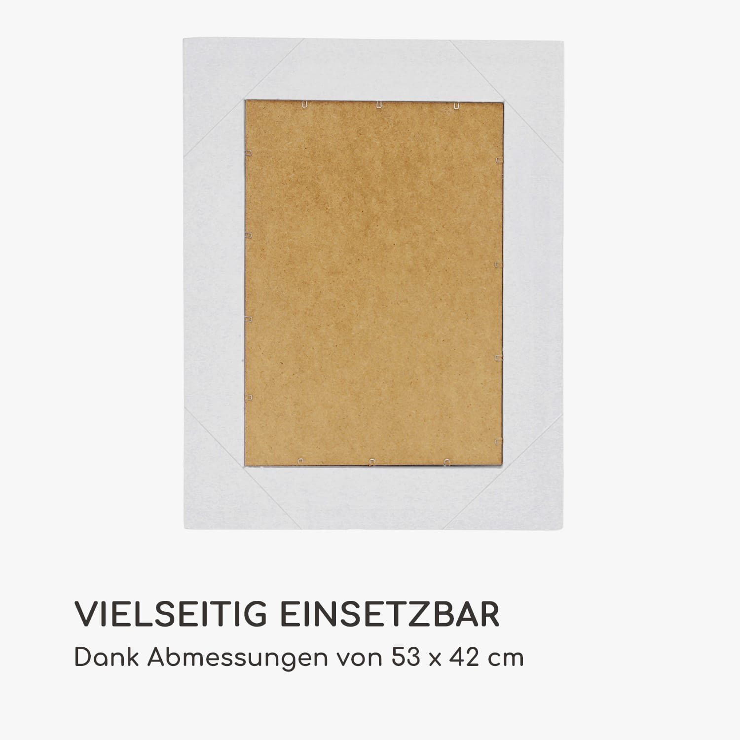 Ipswich Wandspiegel Massivholzrahmen rechteckig 53 x 42 cm 