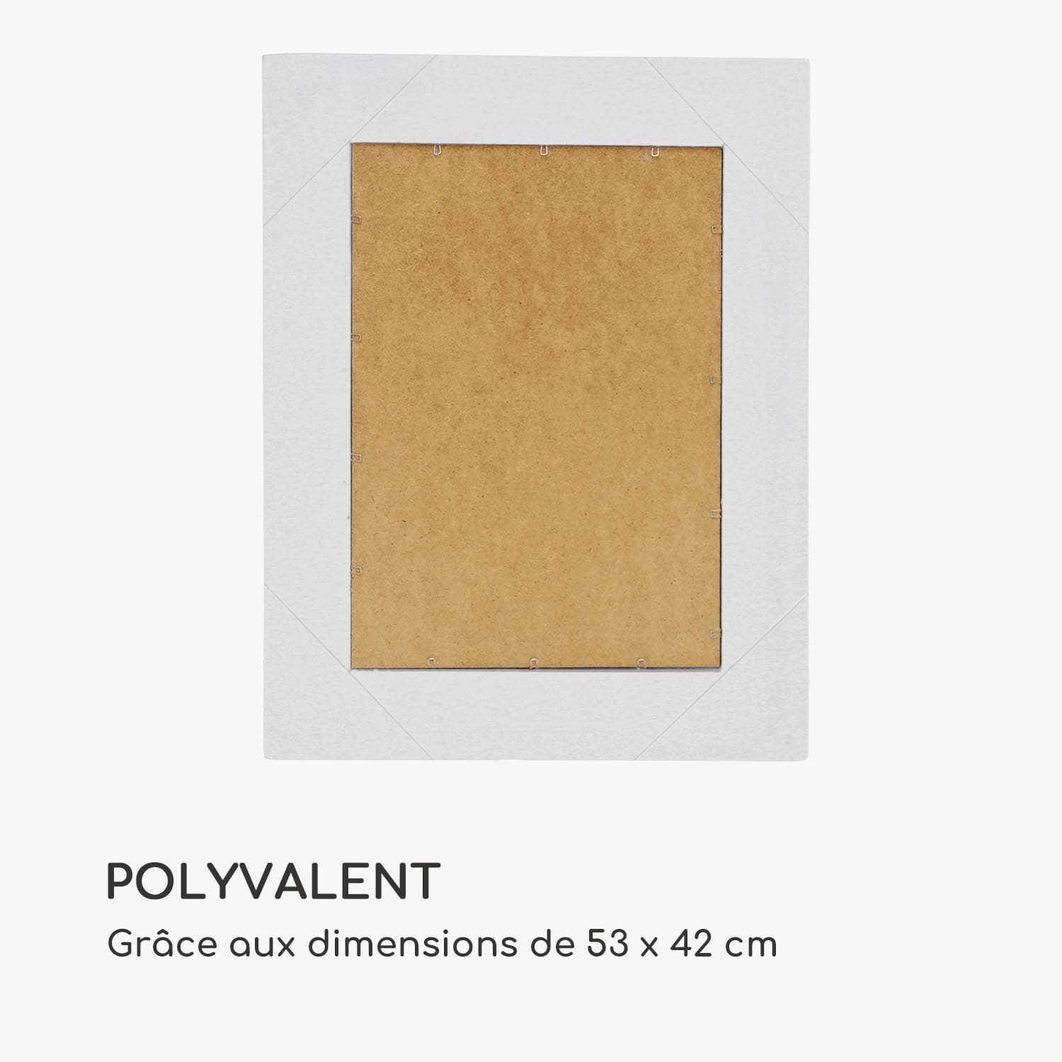 Ipswich wandspiegel massief houten lijst rechthoekig 53 x 42 cm