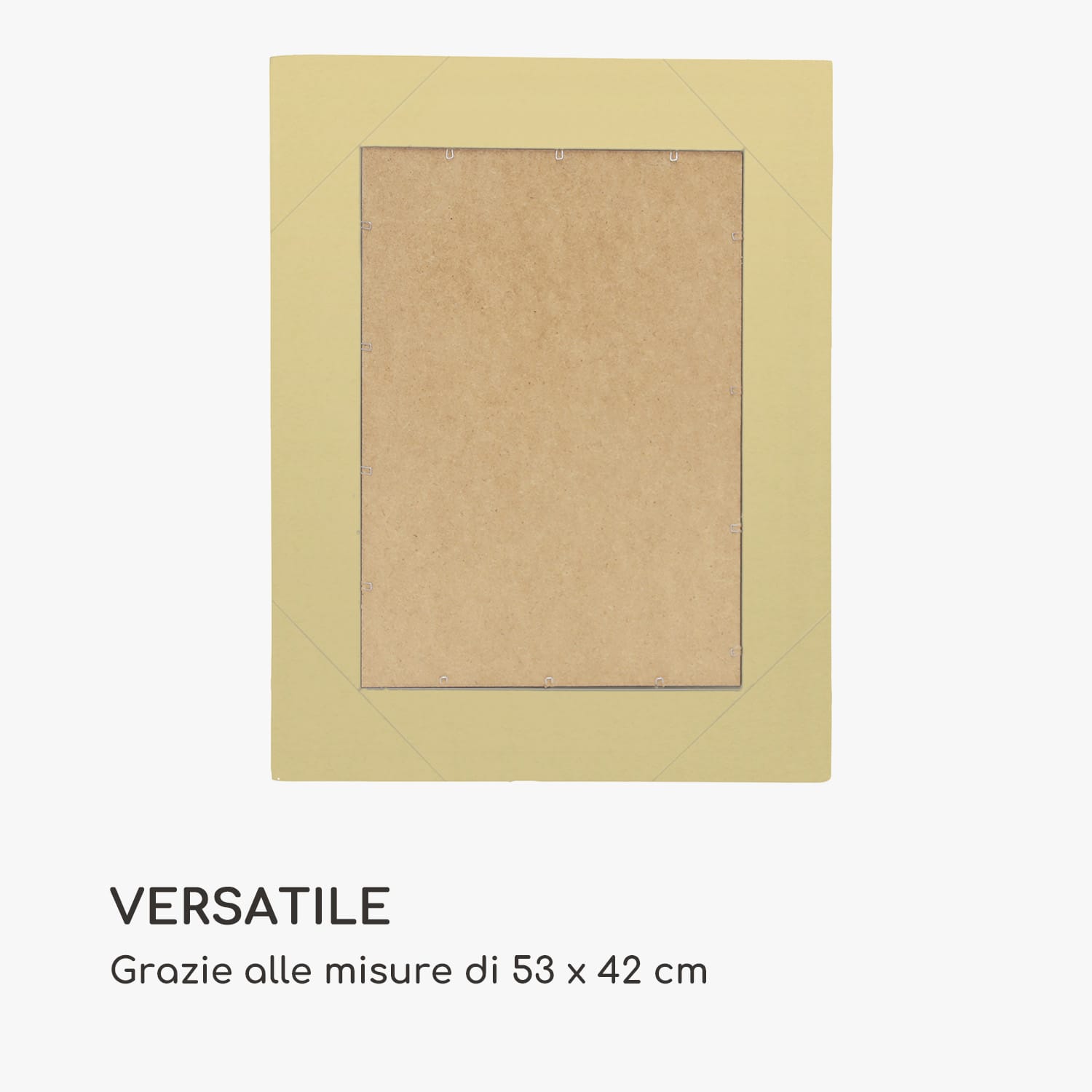 Ipswich specchio da parete, cornice in legno massiccio, rettangolare, 53 x 42 cm  