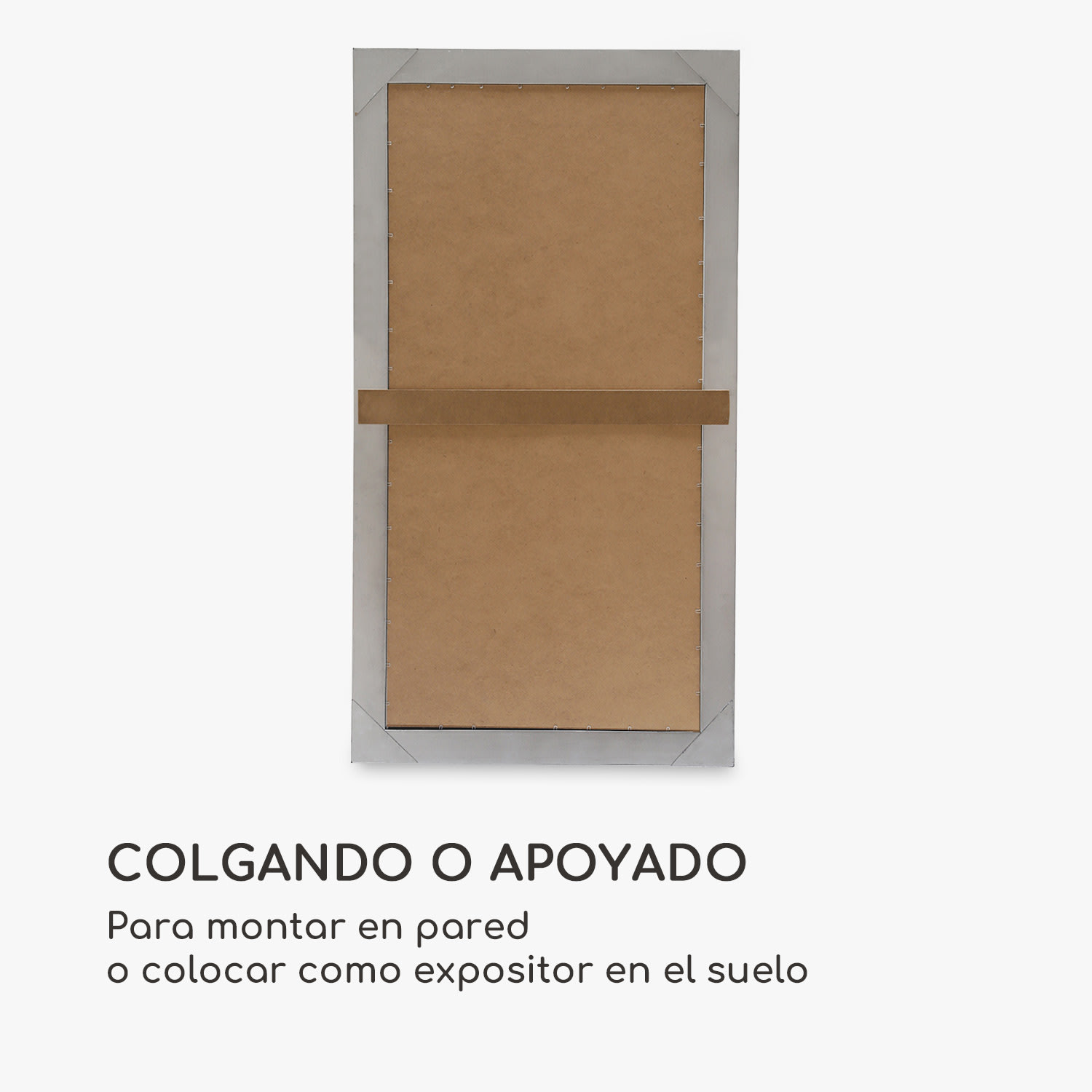 Espejo de pared Wembley Madera auténtica Rectangular 140 x 75 cm   